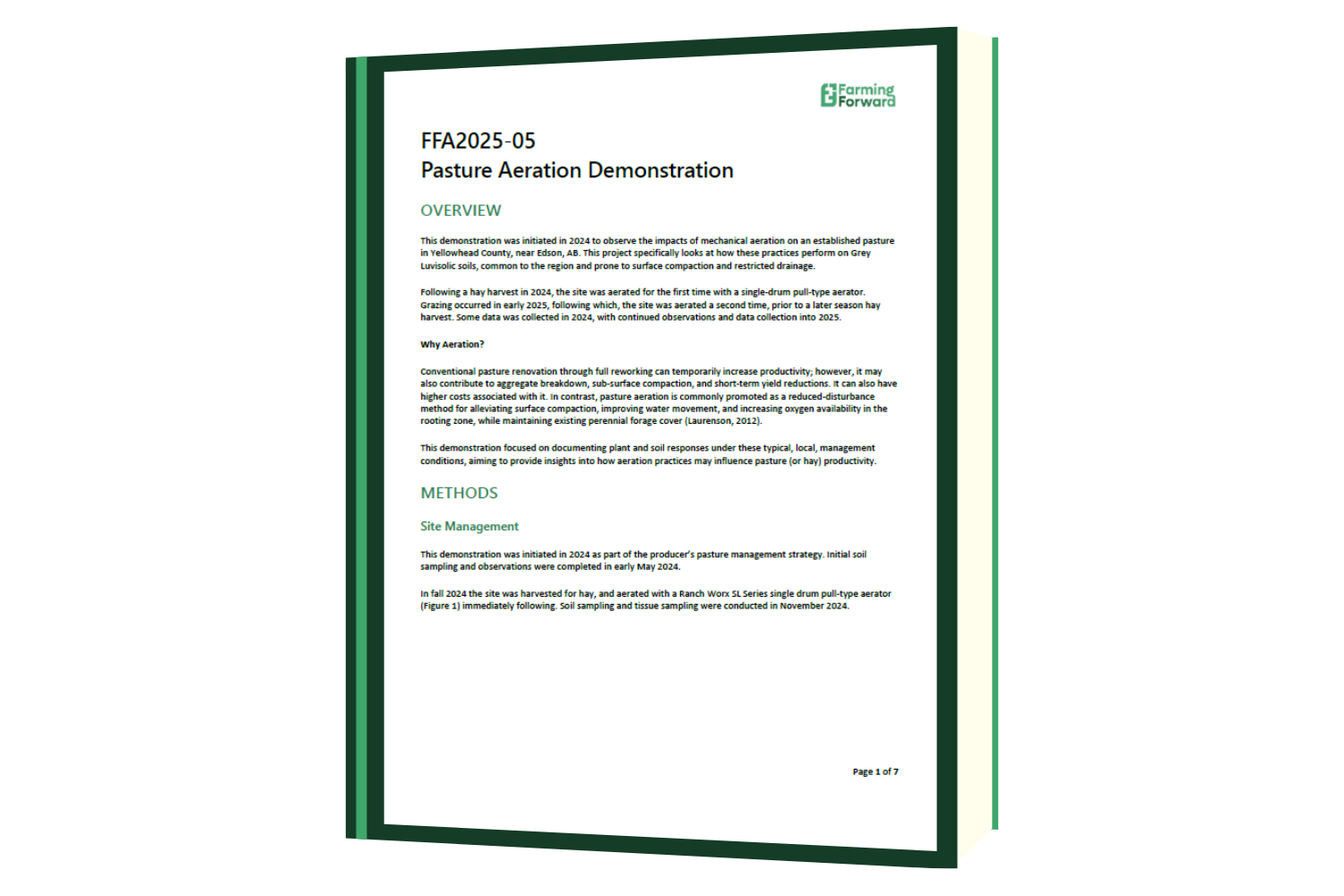 2025 Aeration Demonstration Report