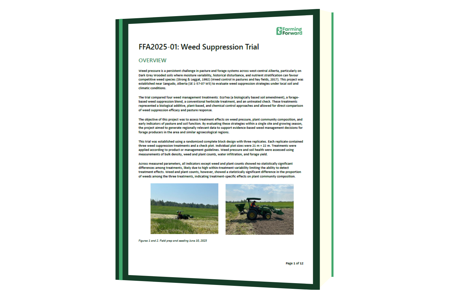 2025 Weed Suppression Trial Report