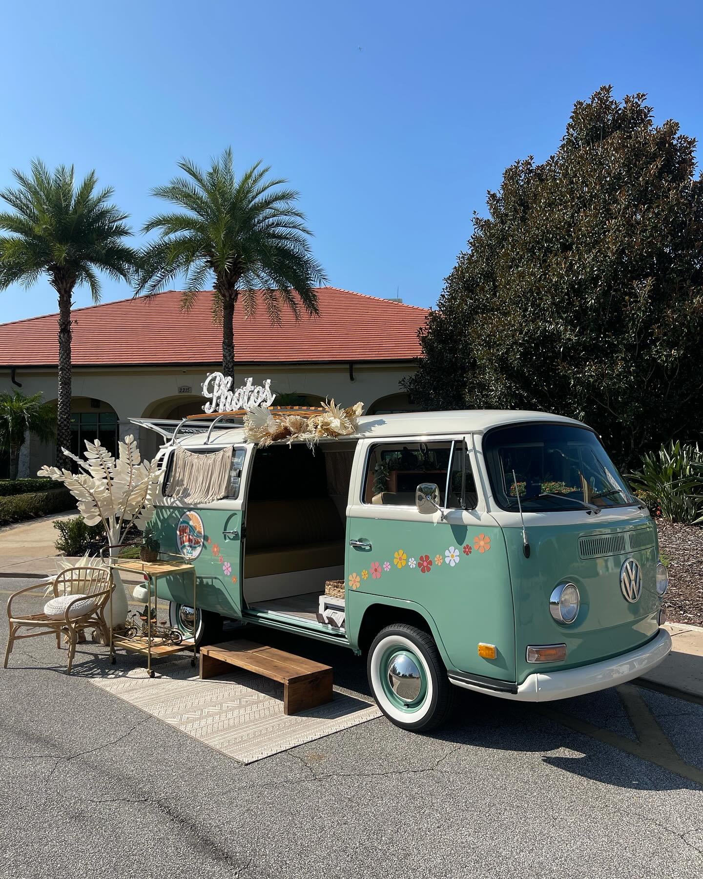 KidChella back to school event at Interlachen Country Club #backtoschool #kidchella #hippie #hippiestyle #photobooth #vw #vwbus #volkswagen #vwphotobooth #winterpark