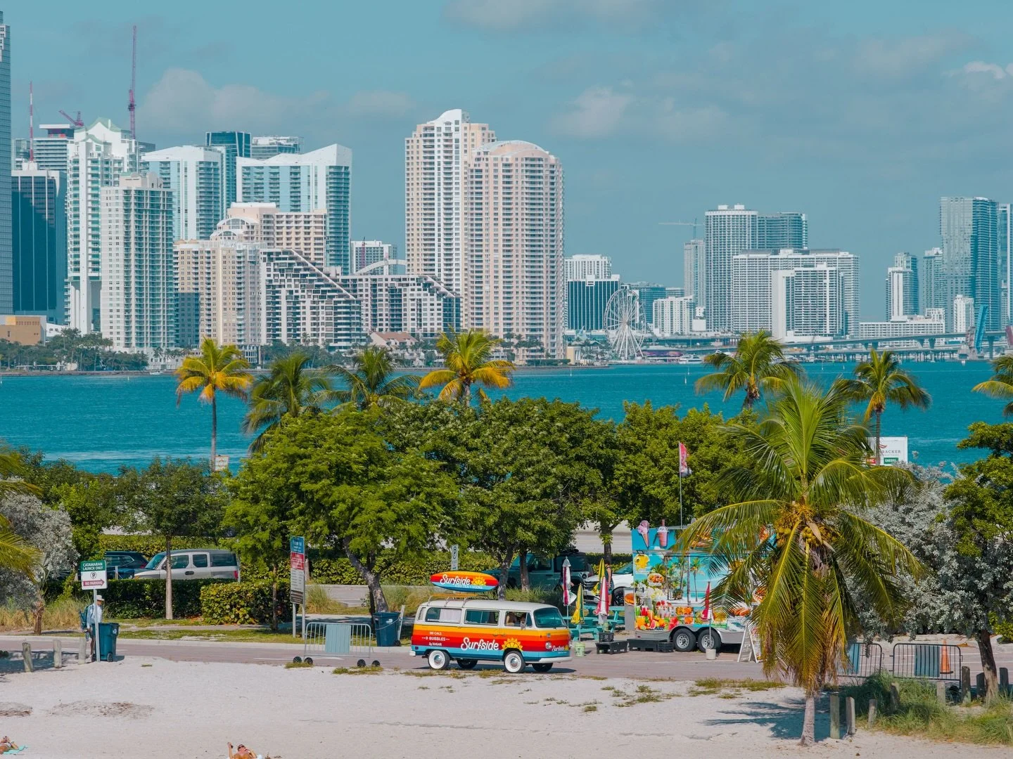 We have officially arrived with the @drinksurfside bus for the @breakaway festival in Miami Beach! Can&rsquo;t wait to be a part of this Art Basel activation #artbaselmiami #miamibeachparties #zedd #miami #surfside