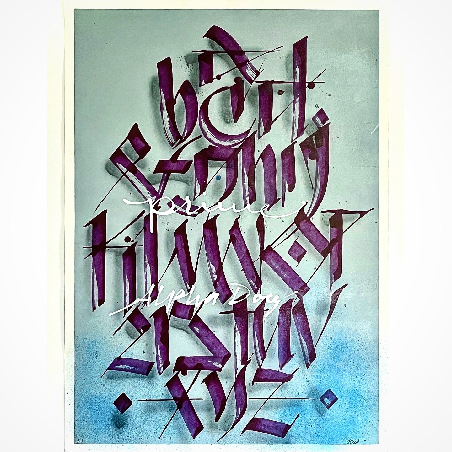 After my mother passed in 2016. I collected as many of her studio materials as I possibly could and shipped them across the country. They represented the 70 year career of a working artist and world class calligrapher. Over the following years I&rsqu