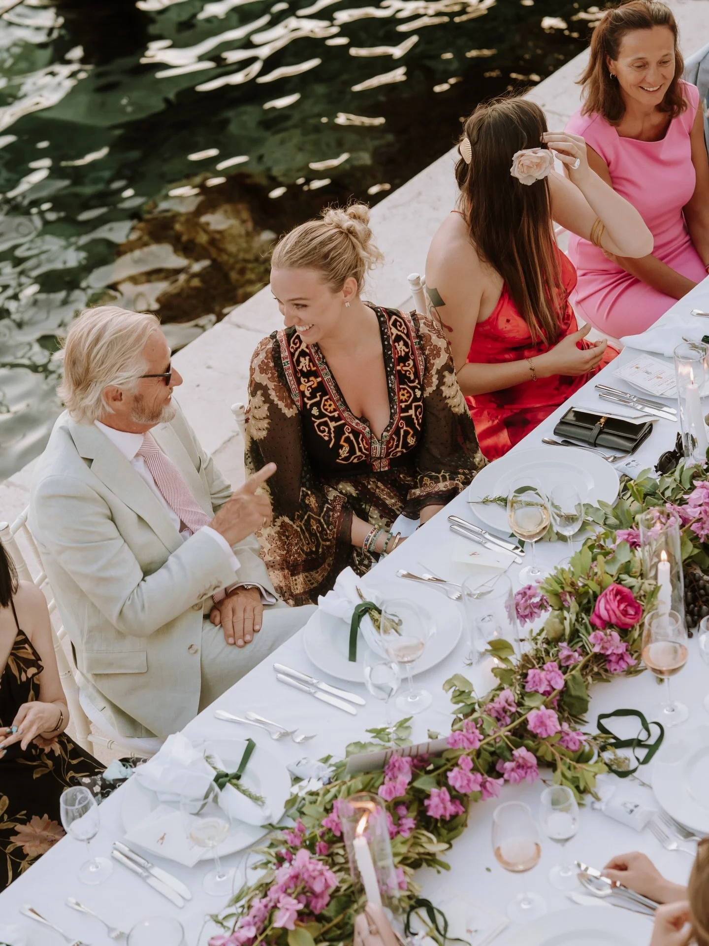 Effortless, sun-drenched, and wildly alive wedding at @beachclubhvar 💍

Planning &amp; desing: @studio_cvit @studio_cvit_hvarwedding 
Venue: @beachclubhvar @suncanihvarweddings 
Light &amp; sound production: @lsdproduction