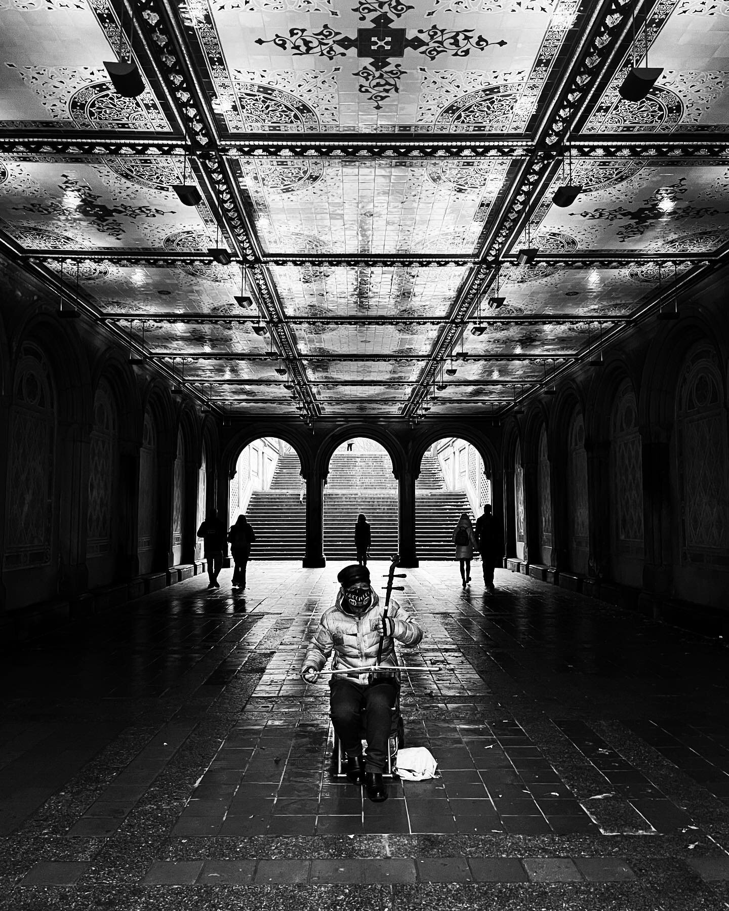 The most special spot to play this instrument. Surreal at its finest.  I ❤️ NY 📸
.
.
.
.
.
#i❤️ny 
#centralpark 
#nyc 
#bnw 
#blackandwhitephotography 
#blackandwhite 
#travelphotography 
#specialmoment