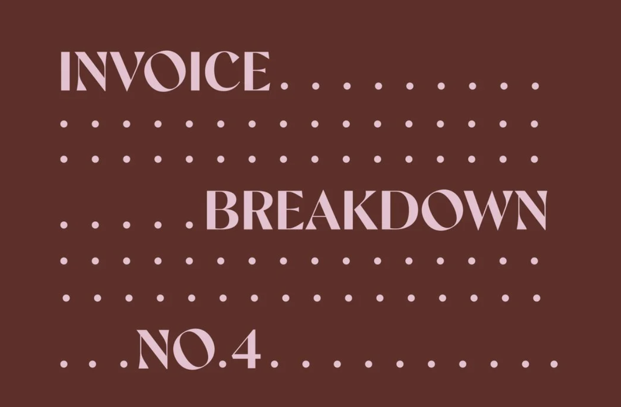 Invoice Breakdown #4