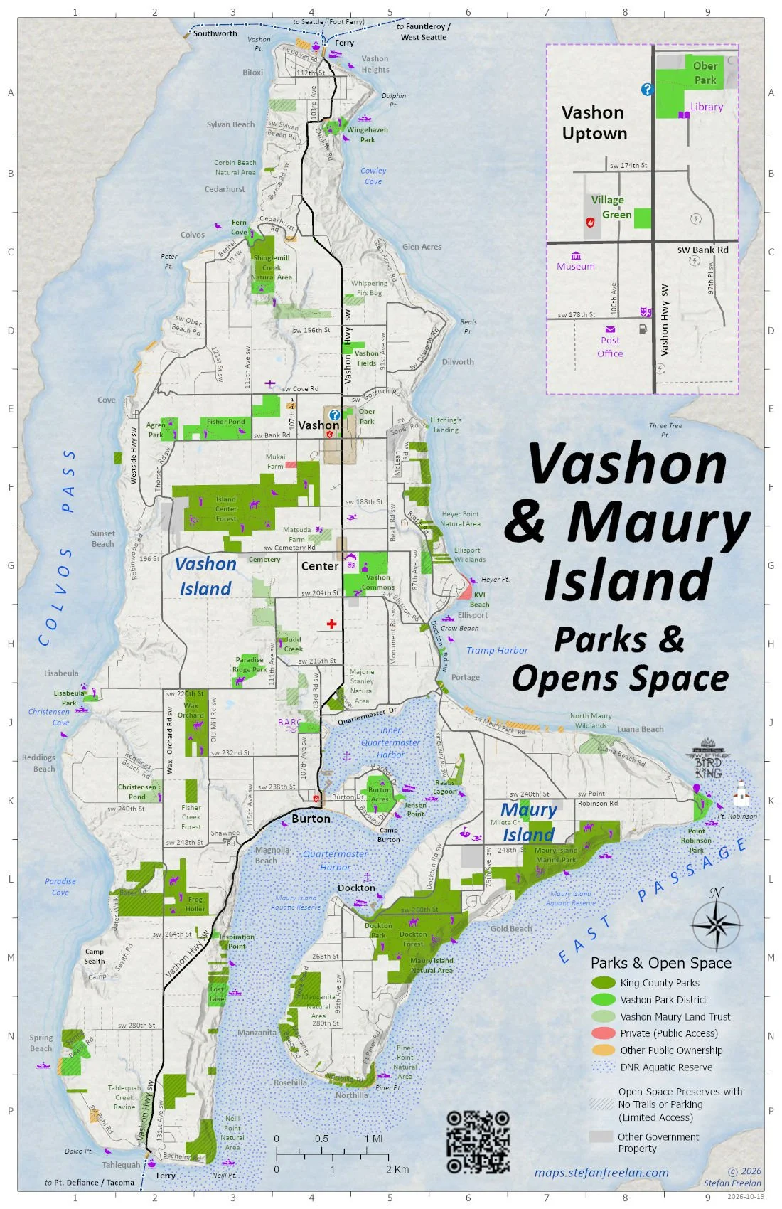 Parks & Open Space by Ownership / Management. 2026, 11x17 *