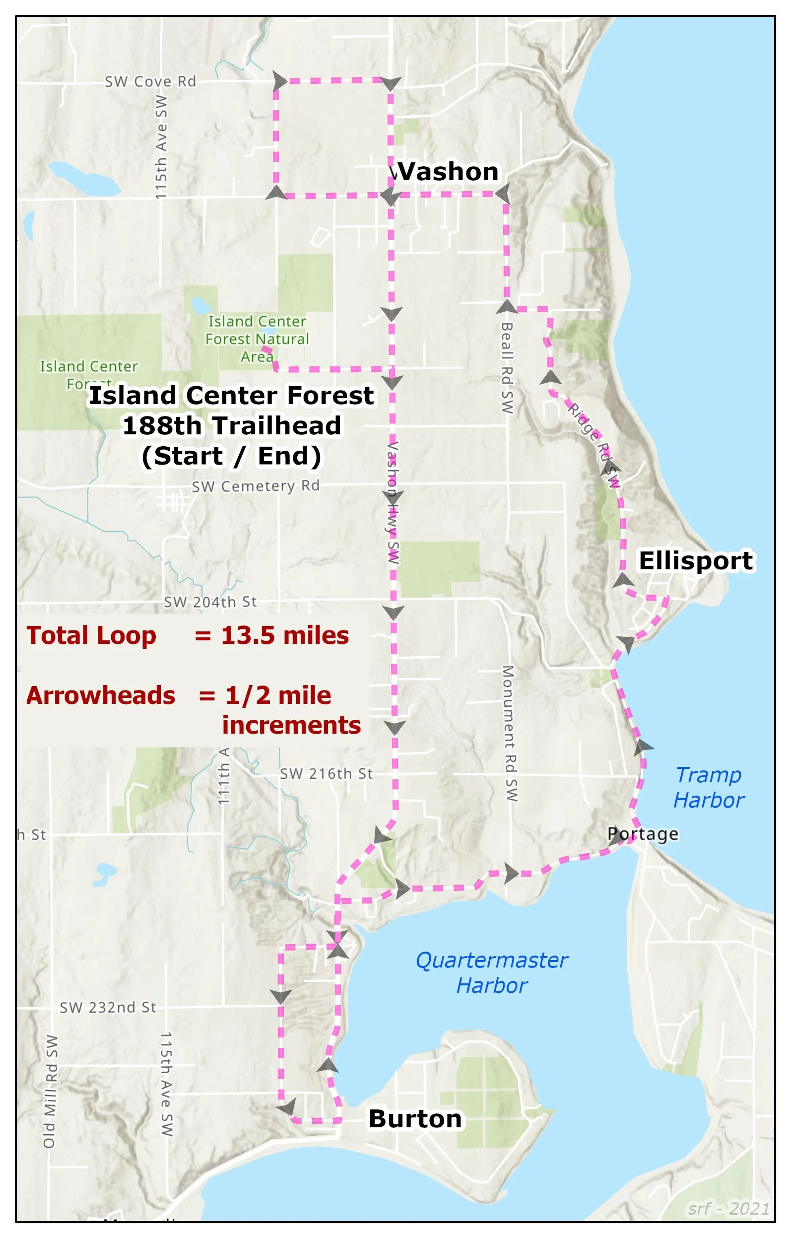 Vashon Island Biden Inauguration Parade Route, Stefan Freelan, 2021