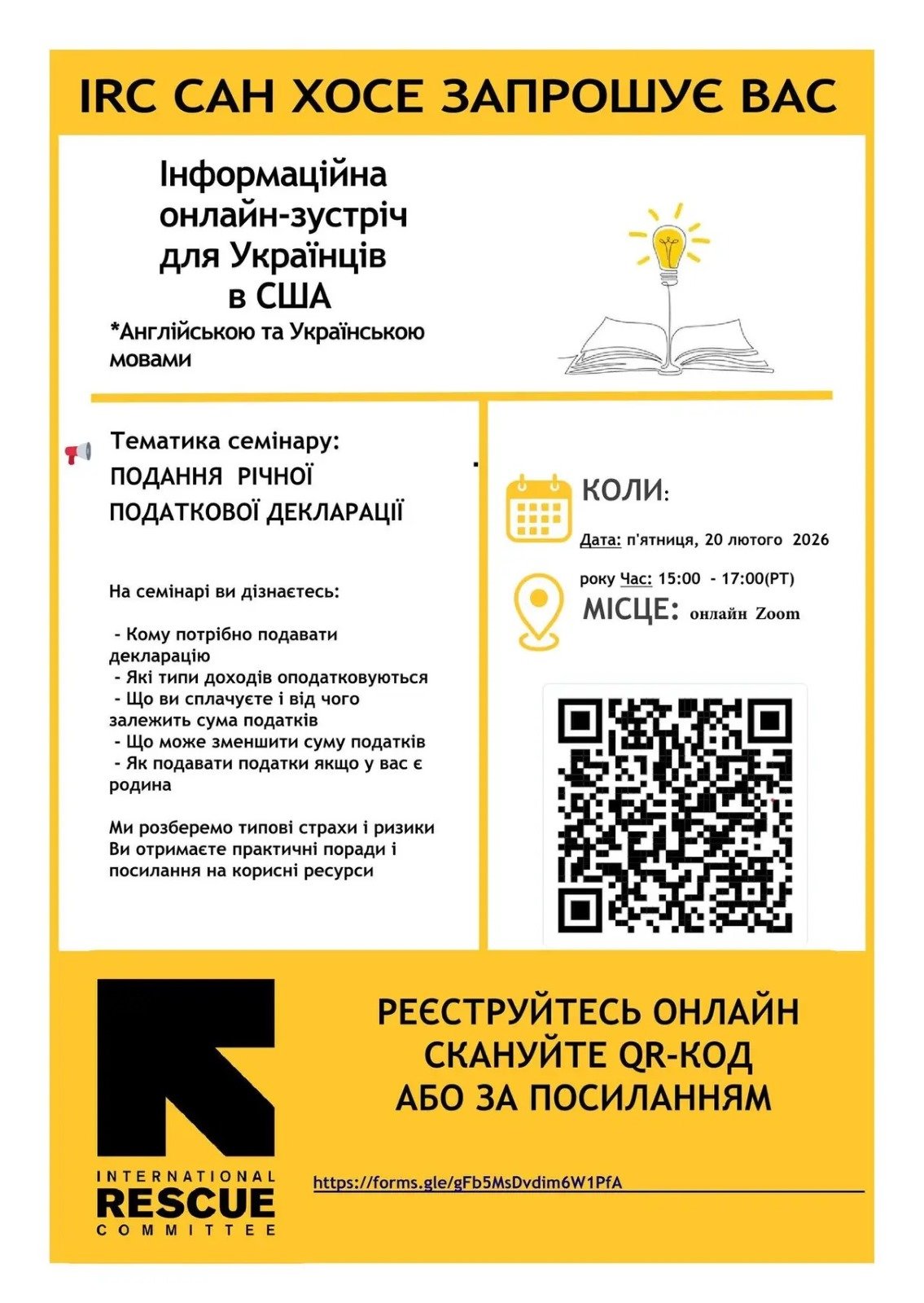 Tax Preparation Webinar for Ukrainian Newcomers