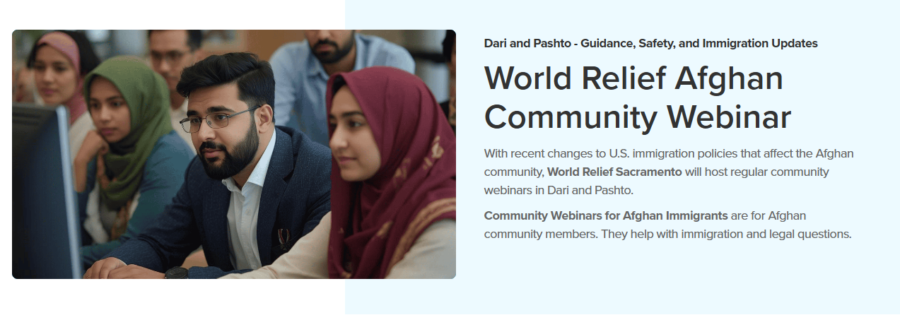 World Relief Afghan Community Webinar Series