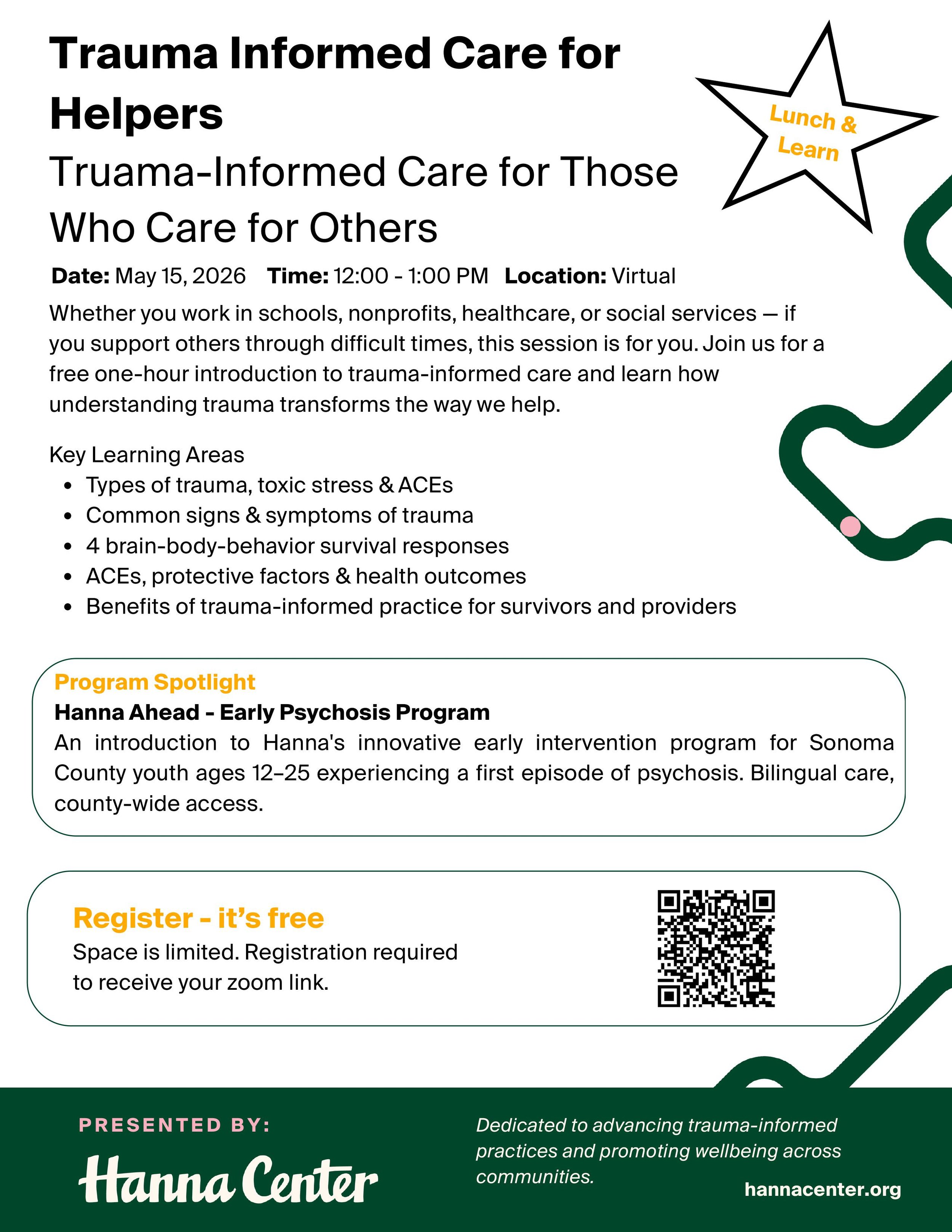 Webinar on Trauma-Informed Care for Helpers