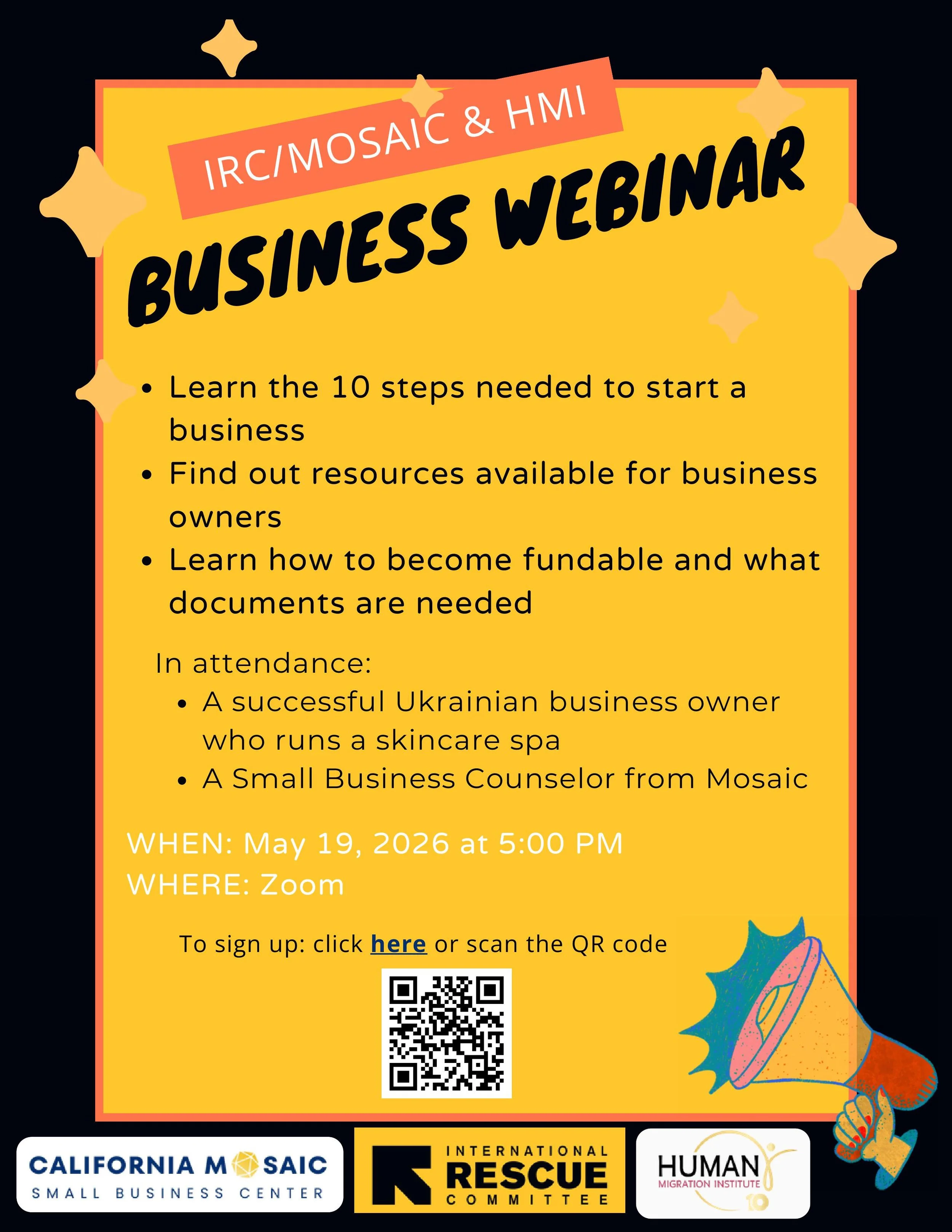 IRC/Mosaic/HMI Business Webinar