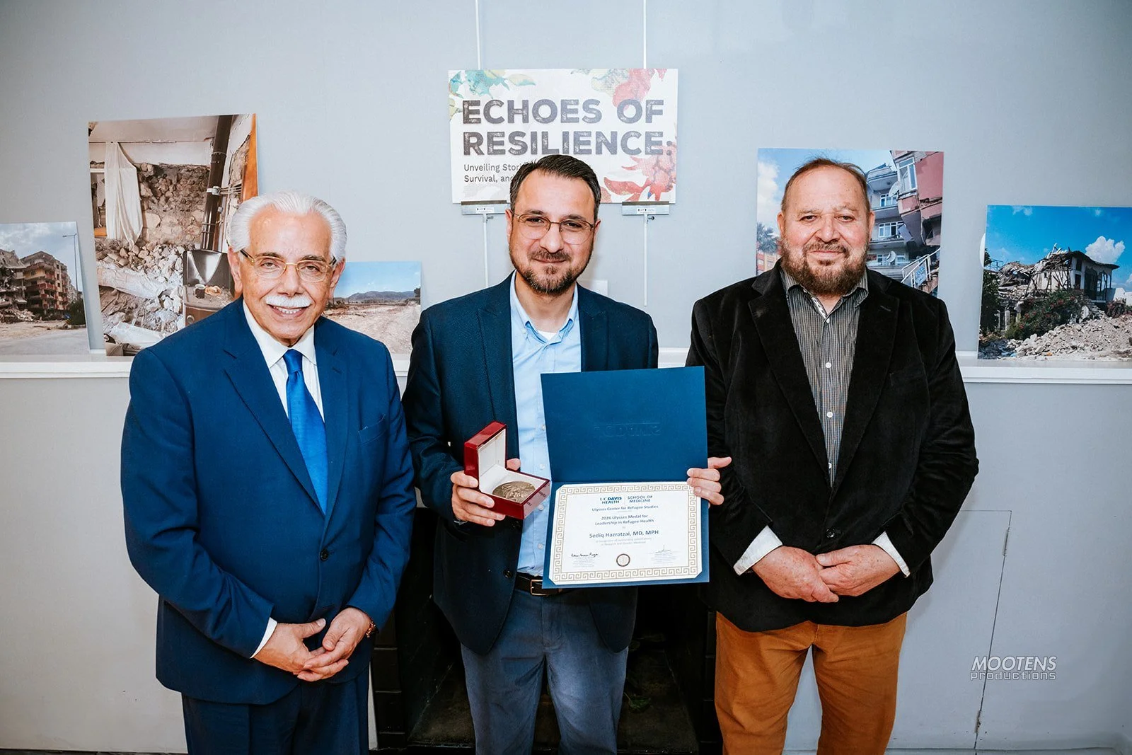 CIRH Executive Director Dr. Sediq Receives Ulysses Medal for Leadership in Refugee and Immigrant Health