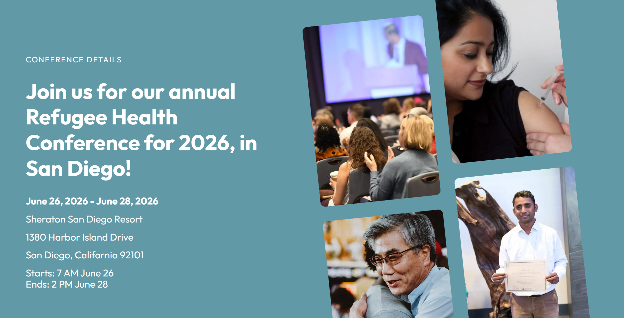2026 International Refugee &amp; Migration Health Conference in San Diego