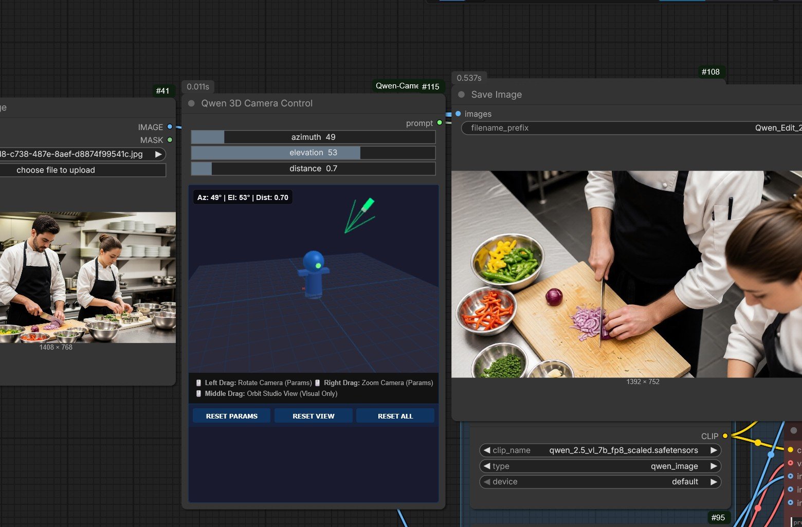 QWEN Edit 2511 3D Camera Controler