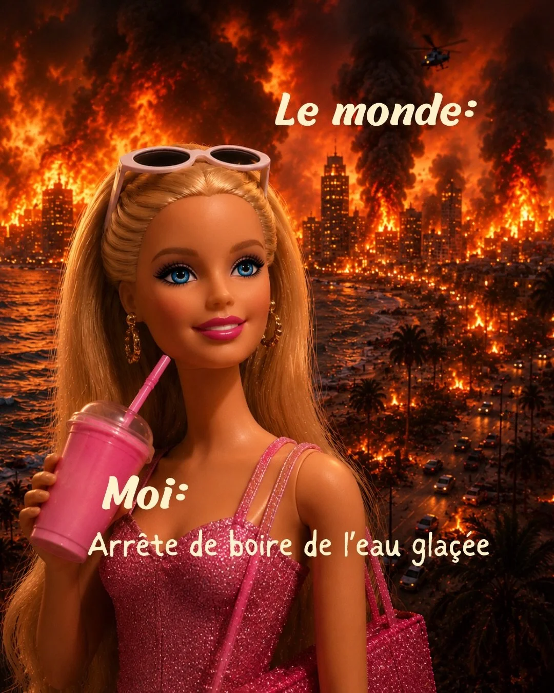 Cette trend&hellip; j&rsquo;&eacute;tais oblig&eacute;e 🤣

Le monde crame ok&hellip; mais c&rsquo;est pas une raison pour ignorer tes probl&egrave;mes de digestion 

Bien &eacute;videmment que le monde qui part en yeuk n&rsquo;est pas &agrave; ignor
