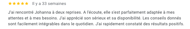 Avis client après une consultation