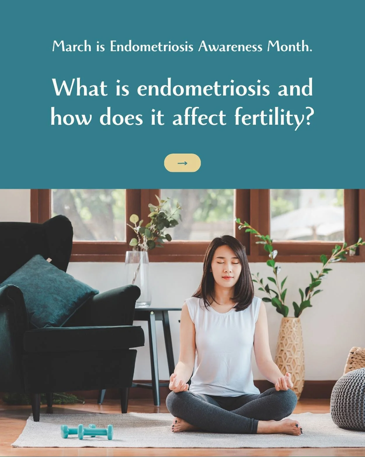Endometriosis is the number one cause of infertility&mdash;but over half of people who suffer from this painful condition don&rsquo;t even know they have it. Let that sink in.

March is #EndometriosisAwarenessMonth. If you have or suspect you might h
