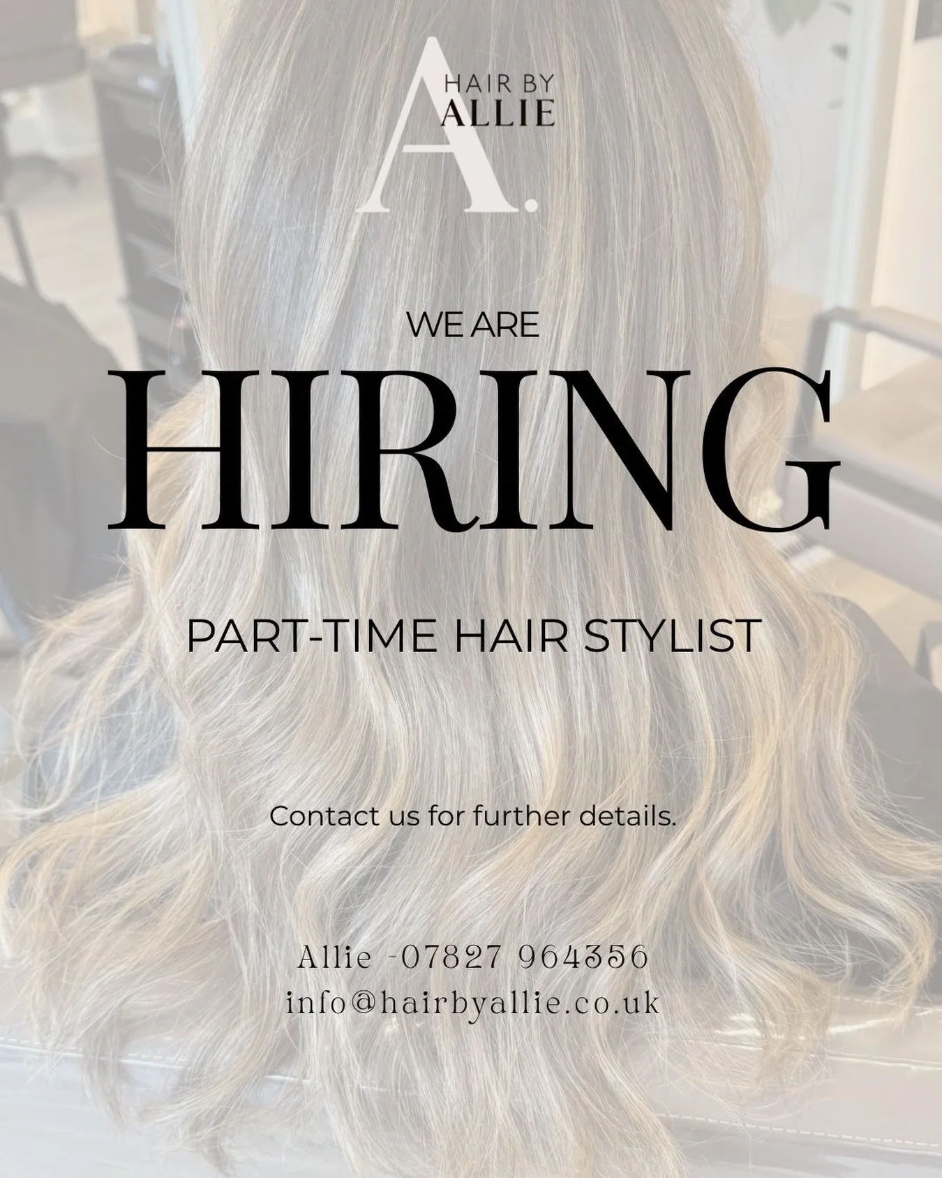 ✨𝘞𝘦 𝘢𝘳𝘦 𝘭𝘰𝘰𝘬𝘪𝘯𝘨 𝘧𝘰𝘳 𝘢 𝘱𝘢𝘳𝘵 𝘵𝘪𝘮𝘦 𝘩𝘢𝘪𝘳𝘴𝘵𝘺𝘭𝘪𝘴𝘵 𝘵𝘰 𝘫𝘰𝘪𝘯 𝘰𝘶𝘳 𝘵𝘦𝘢𝘮✨

𝘍𝘰𝘳 𝘮𝘰𝘳𝘦 𝘪𝘯𝘧𝘰 𝘥𝘳𝘰𝘱 𝘶𝘴 𝘢 𝘮𝘦𝘴𝘴𝘢𝘨𝘦 💫