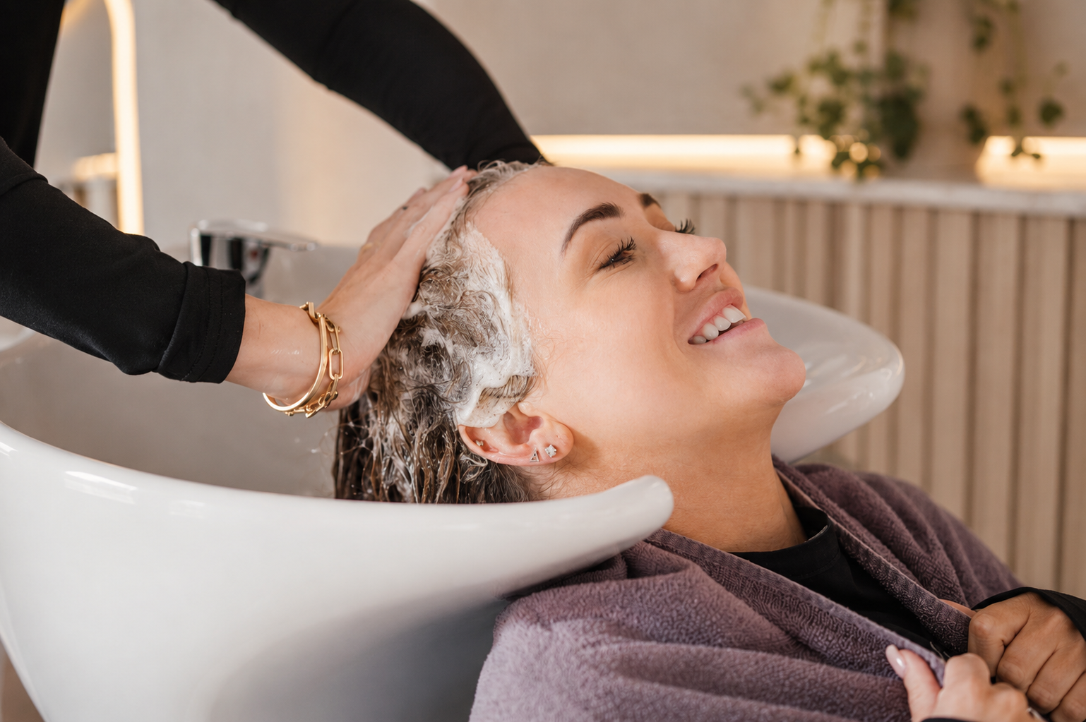 hair salon ewell hair washing