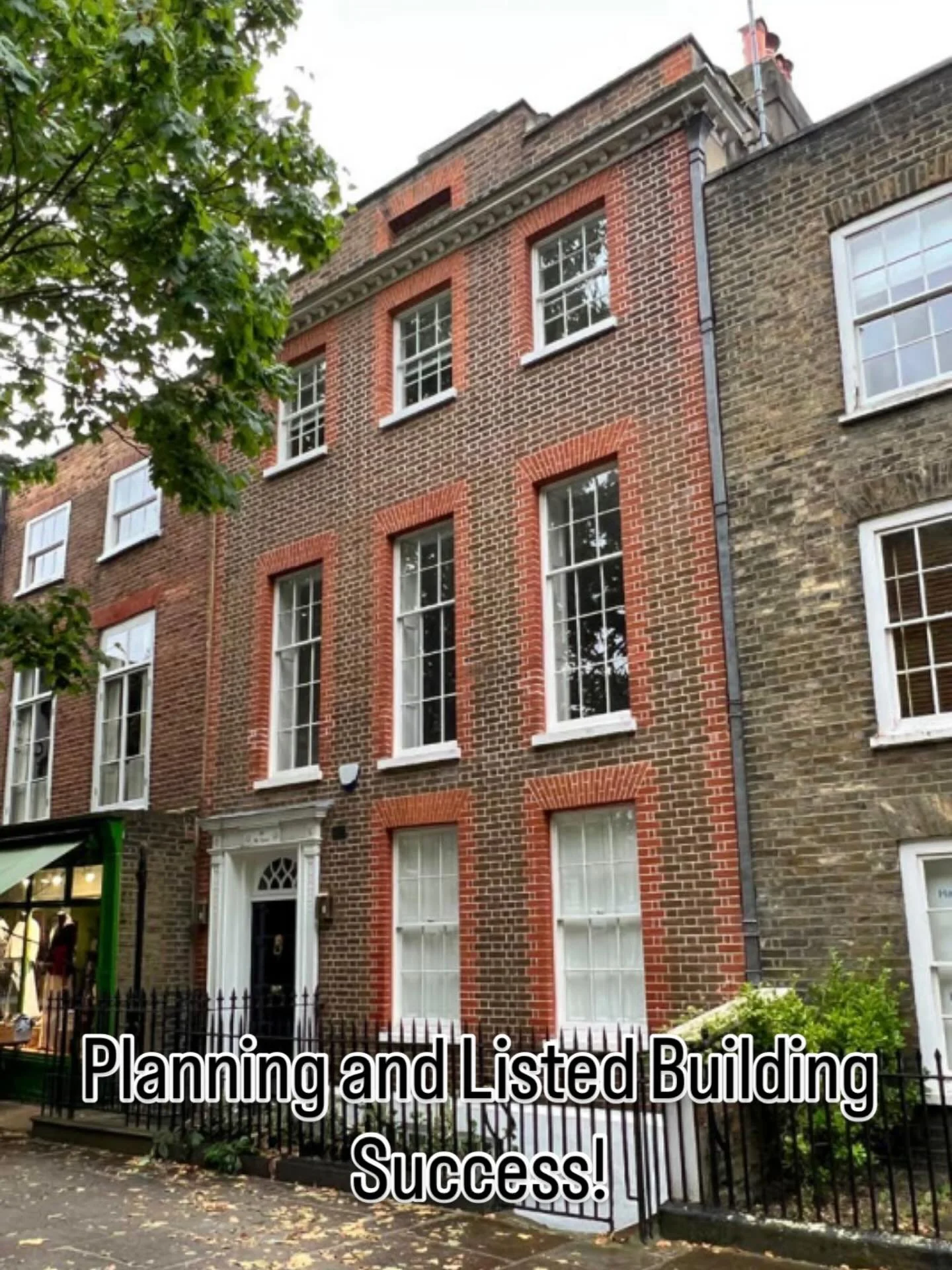 🏛️ Planning &amp; Listed Building Consent Achieved - LB Richmond ✨
Thrilled to have secured listed building consent and planning permission for the full refurbishment of this stunning Grade II property in Richmond, set within a conservation area.
Th