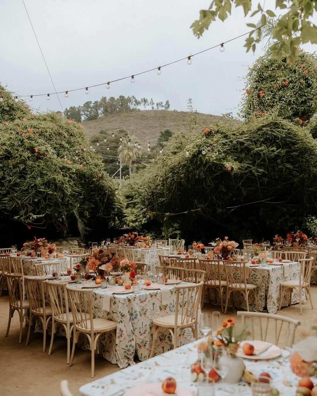 Carmel Valley appreciation post and more M+B details 🤤 This tabletop? THE SIGNAGE? The golden hour of it all?!

We started working in Carmel Valley at @the_holly_farm EIGHT (omfg) years ago, and even as native Californians we had never experienced e