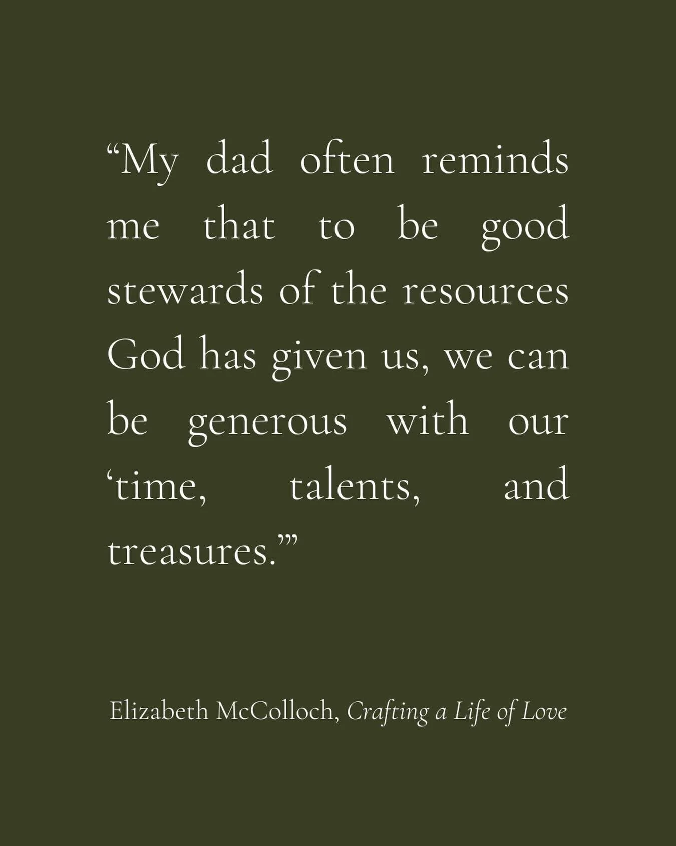 This week on Substack, I shared a story about my friend Ted&rsquo;s generosity&mdash;with his time, talents, and treasures. Check it out at the link in my bio! 

#generosity #stewardship #kindness