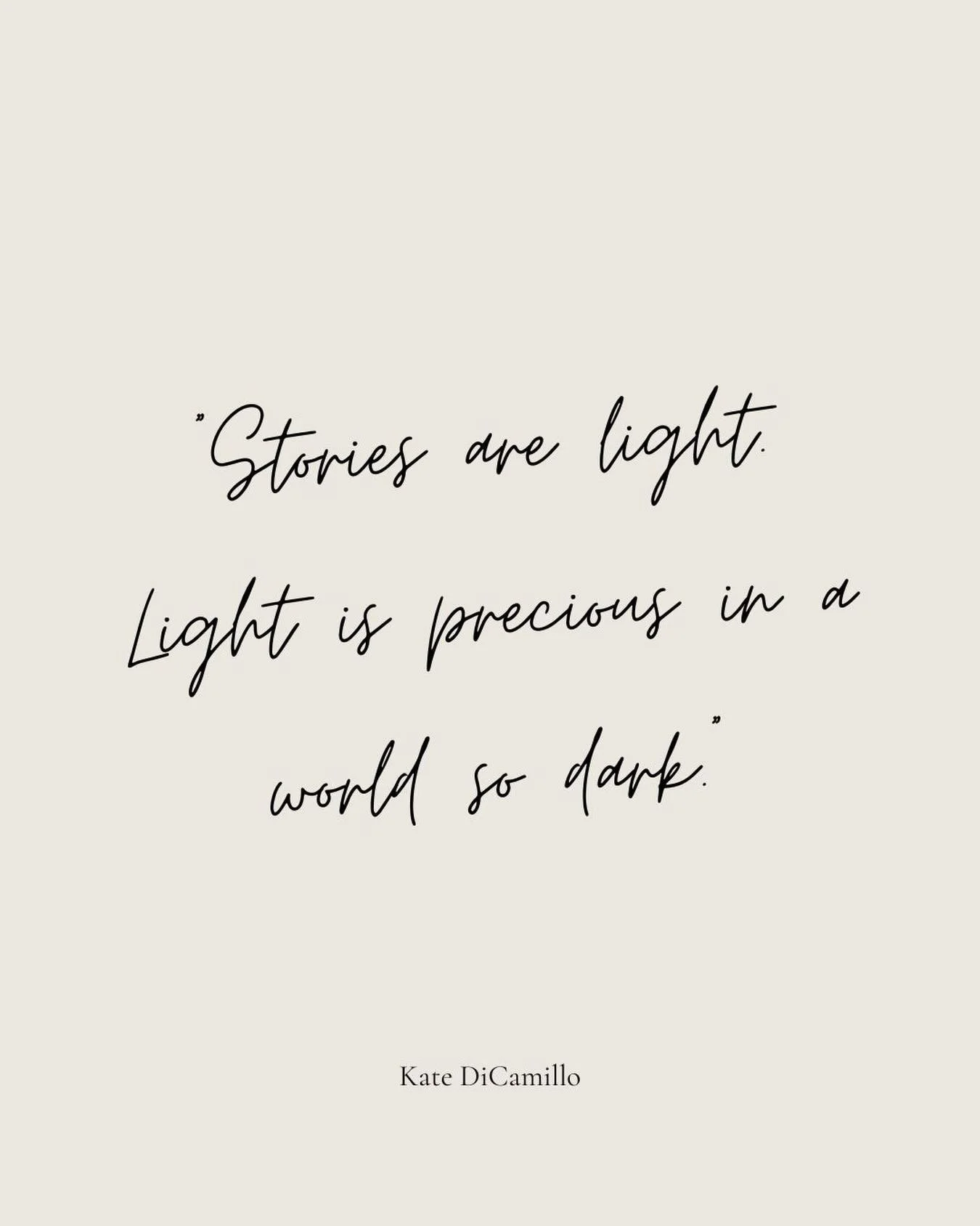 Storytelling matters. Keep sharing those precious stories of hope and beauty and goodness in a dark world. We will always need them. 🕯️❤️

#stories #light #precious #storytelling #craftingalifeoflove