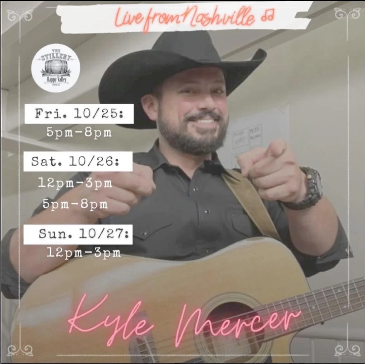 Heads up Arizona! I&rsquo;ll be back at The Stillery, Happy Valley . Check out my schedule and come to a show🙌🎶🤠
