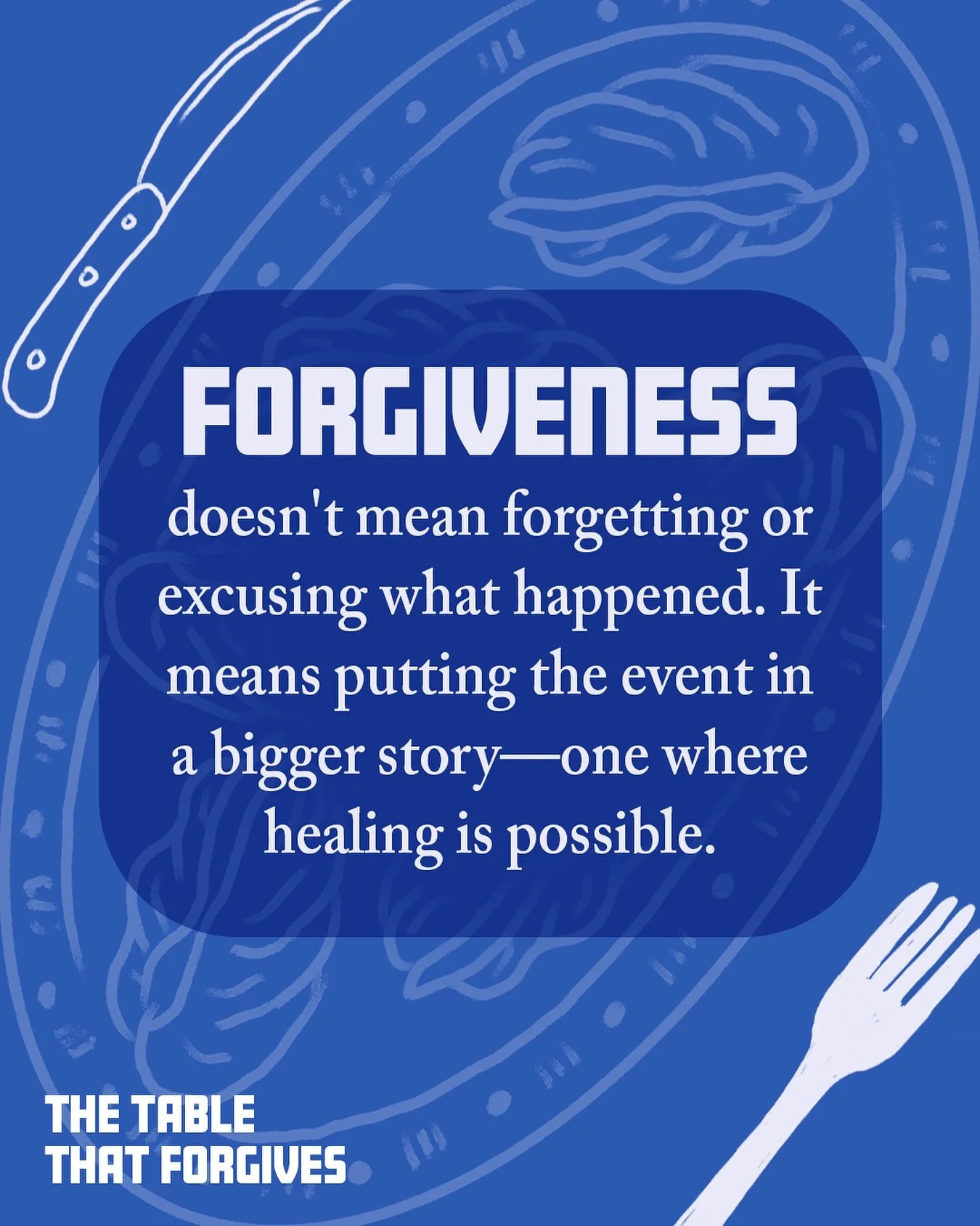 Forgiveness can be a challenging topic, especially in today&rsquo;s world. Learn how Joseph navigates it in the new AT THE TABLE article. 

Link in Bio.