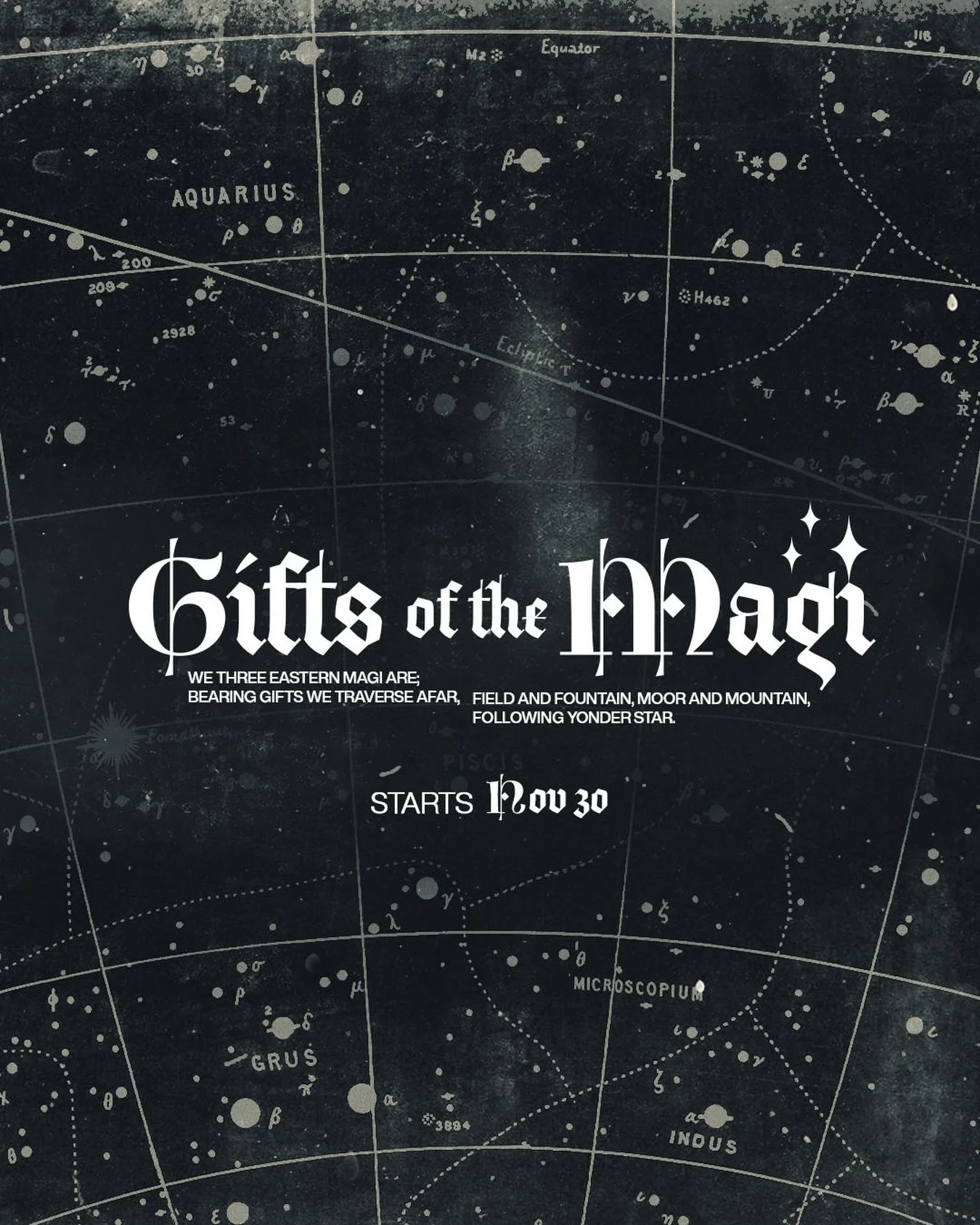 They Magi draw nearer&hellip;.