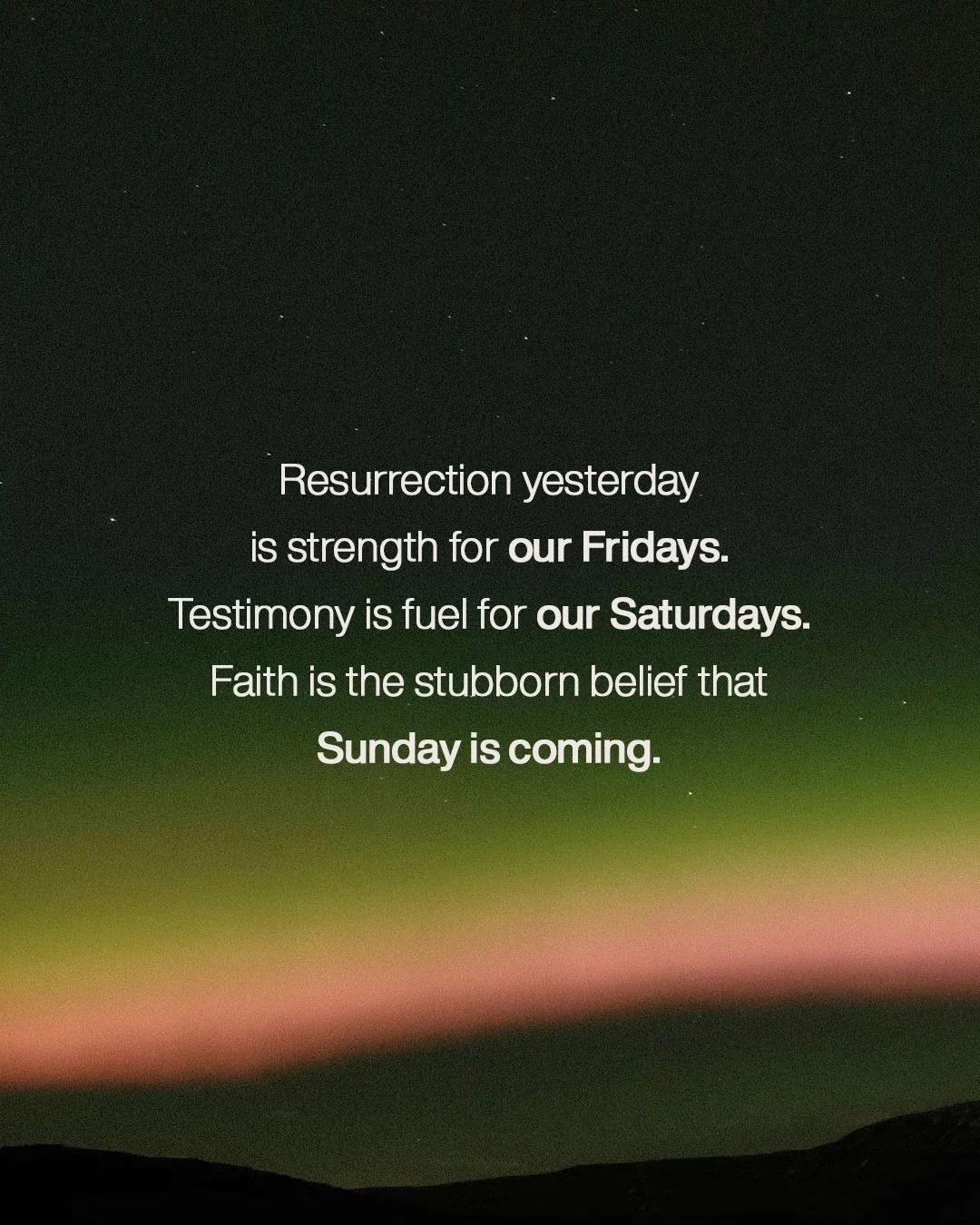 Mary&rsquo;s experience at the cross is a powerful one. It is hope that God will send us reminders of his power in our darkest times. Read more about the 3rd word from the cross, link in bio.