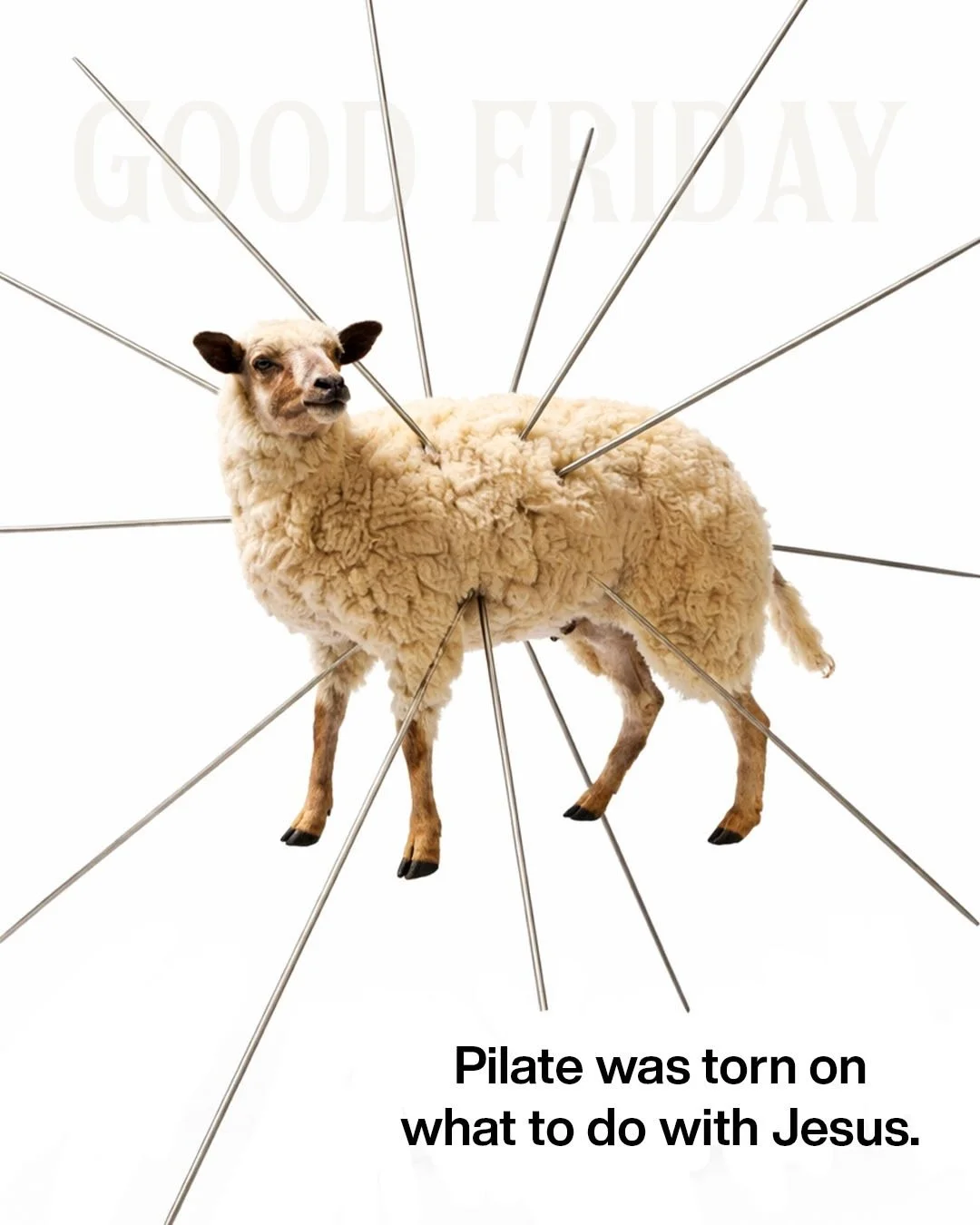 Good Friday is full of tension. Yet, in all of these tensions, the final choice that is made is by a torn  Pilate and the angry people is to get rid of Jesus.
Meditate on the darkest moment of the story in today&rsquo;s short meditation. Link in Bio.