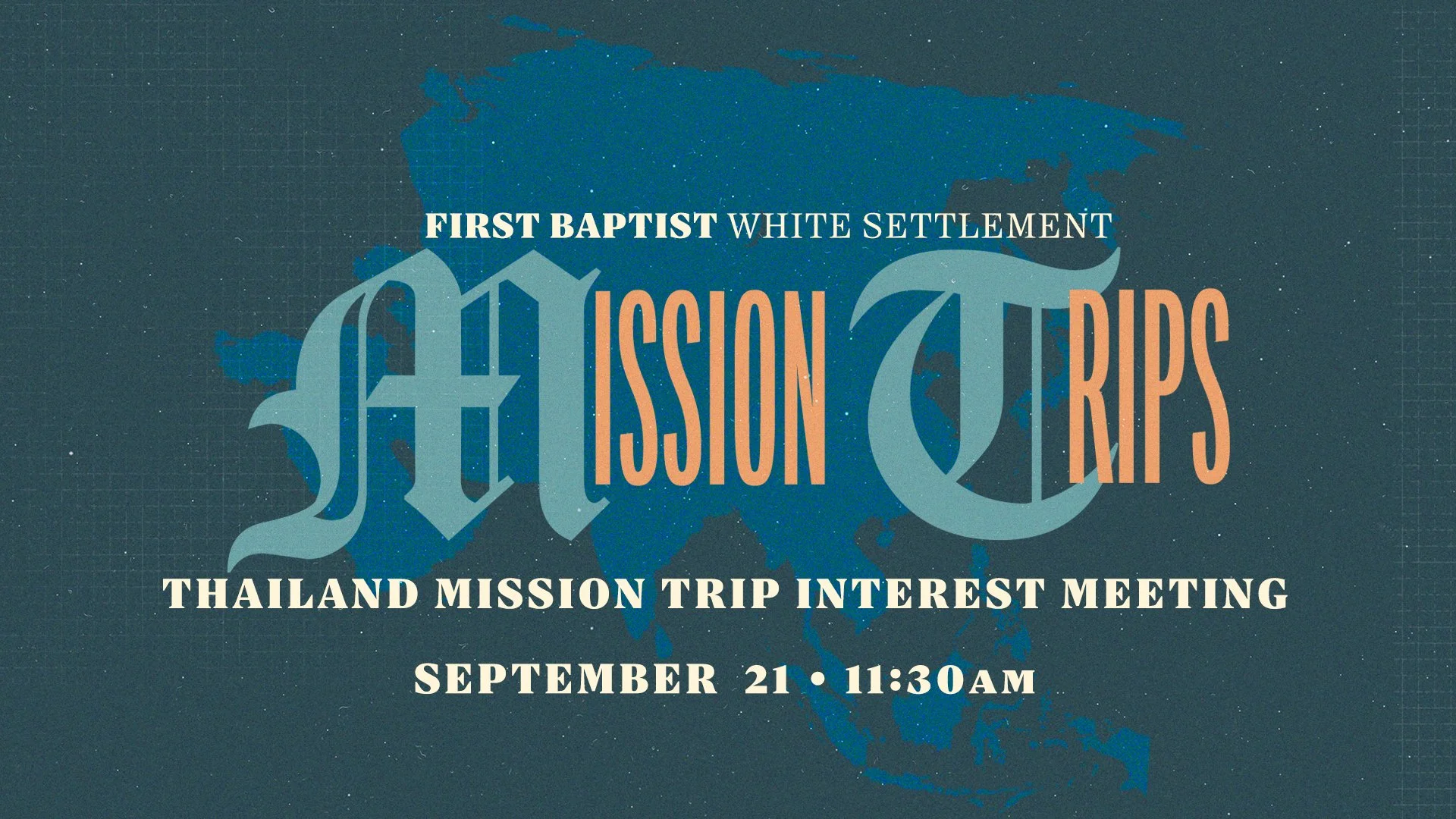 Thailand Mission Trip Interest Meeting