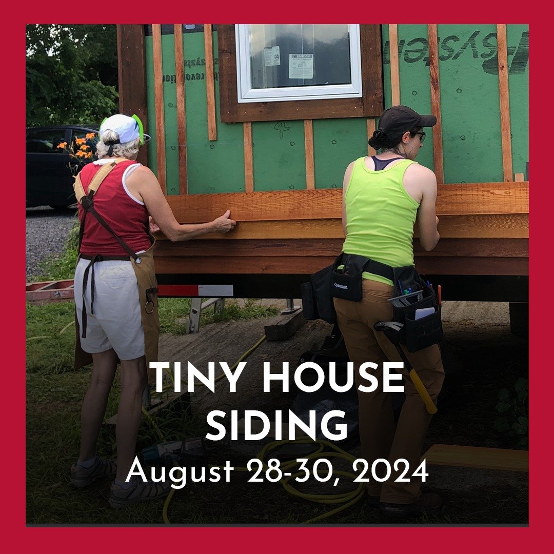 TINY HOUSE SIDING
Finish carpentry includes exterior work that protects the structure of the house AND provides an aesthetically pleasing look. In this class, we'll focus on siding: the house's first line of defense against water. We'll cover how to 