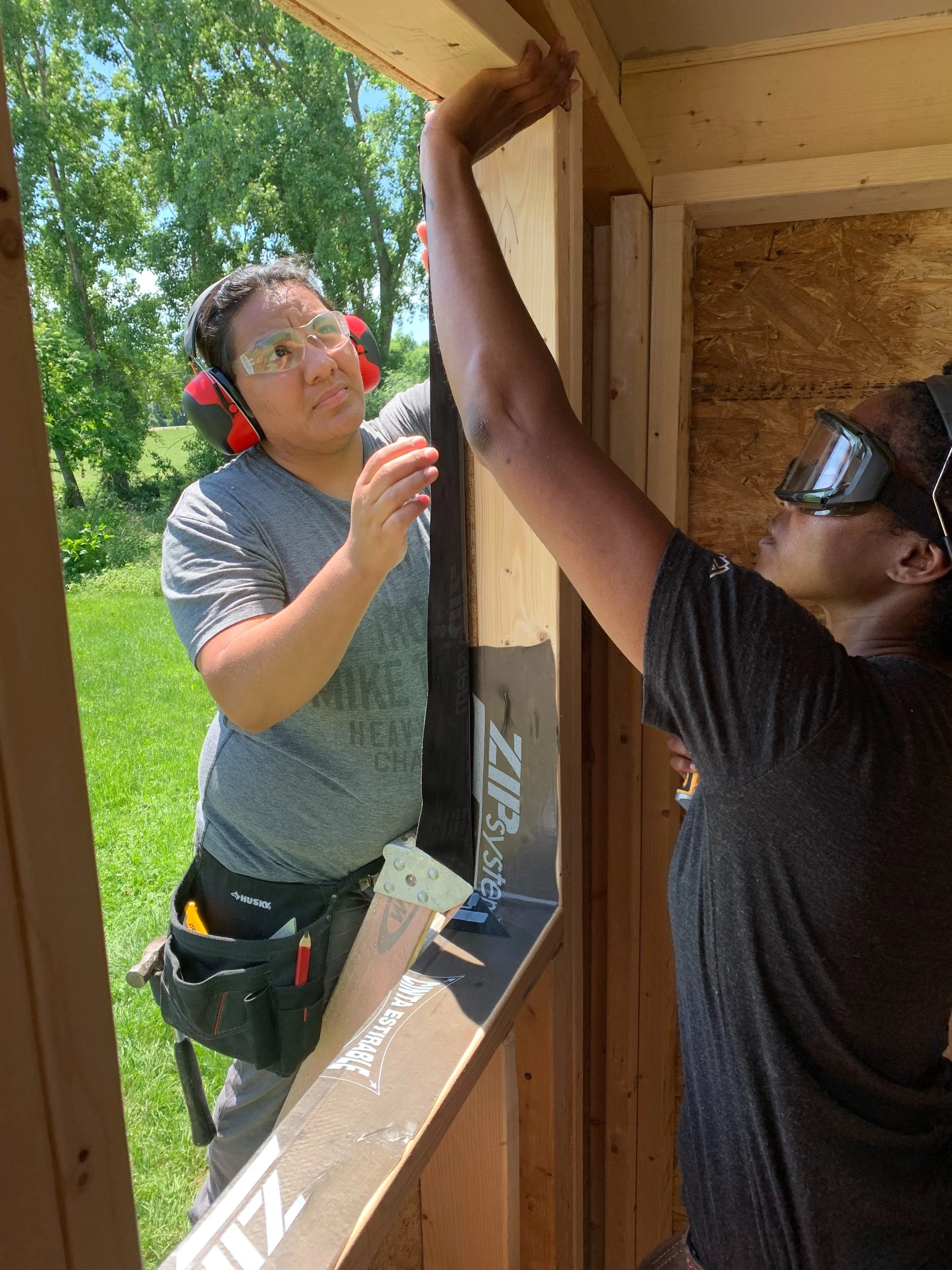 Tiny House Window Installation