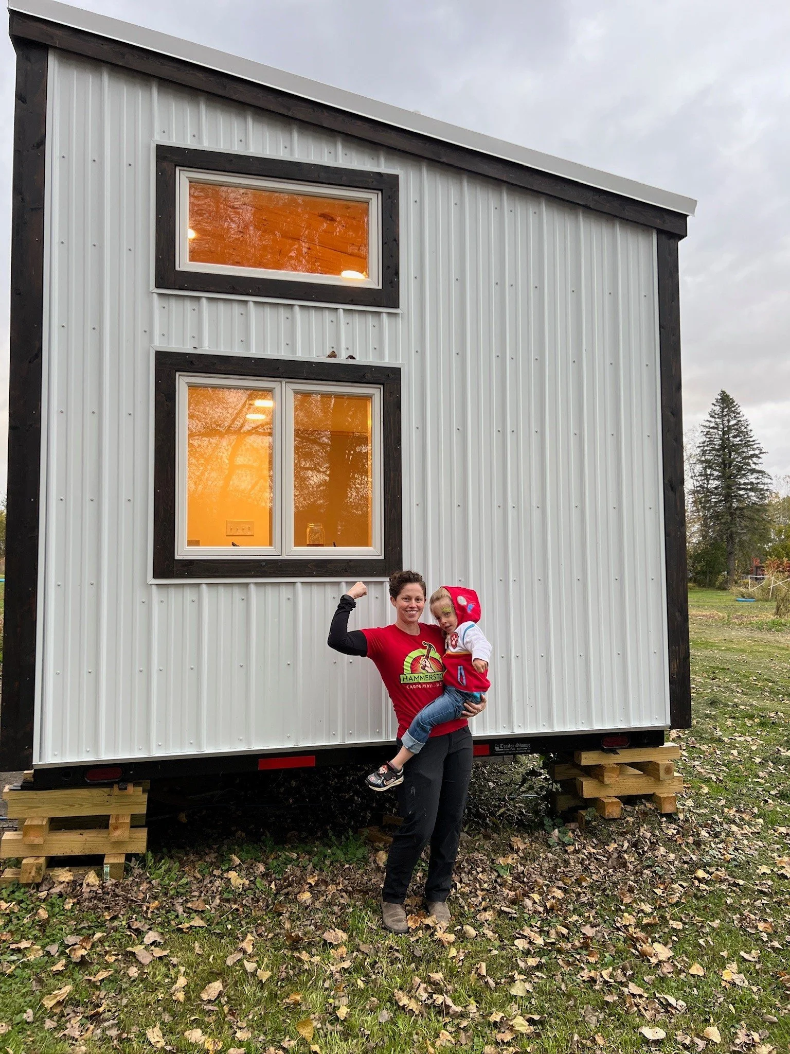 Our Tiny House Open House was a huge success! We had over 70 people show up to see the results of our hard work in person. We loved having both tiny houses full of Hammerstone fans, friends, family, TAs, alumni, and future students. Thank you to ever