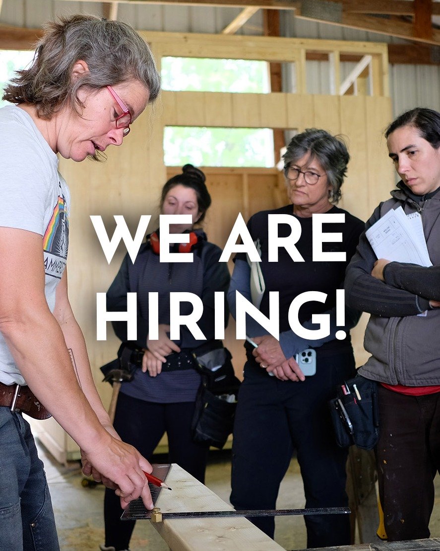 Two weeks left to apply! Applications due December 31st for our Basic Carpentry Skills 101 Instructor position. &rarr; Learn more at hammerstoneschool.org/careers

Location: Ithaca, NY, in-person
Terms: Casual Employment
Pay Rate: $360 per class + mi