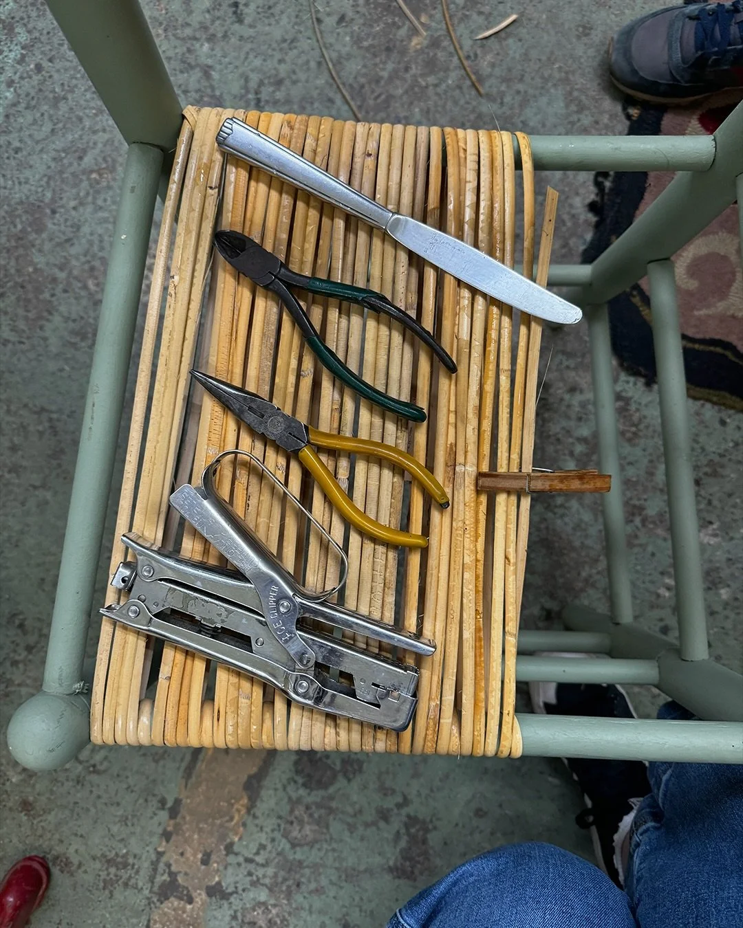 *NEW class!* Seatweaving: Build &amp; Weave a Low Stool &mdash; Build your own low stool from scratch! On day one, we will guide you through cutting, shaping, and joining wood with mortise and tenon techniques. On day two, guest instructor Phil Syphr