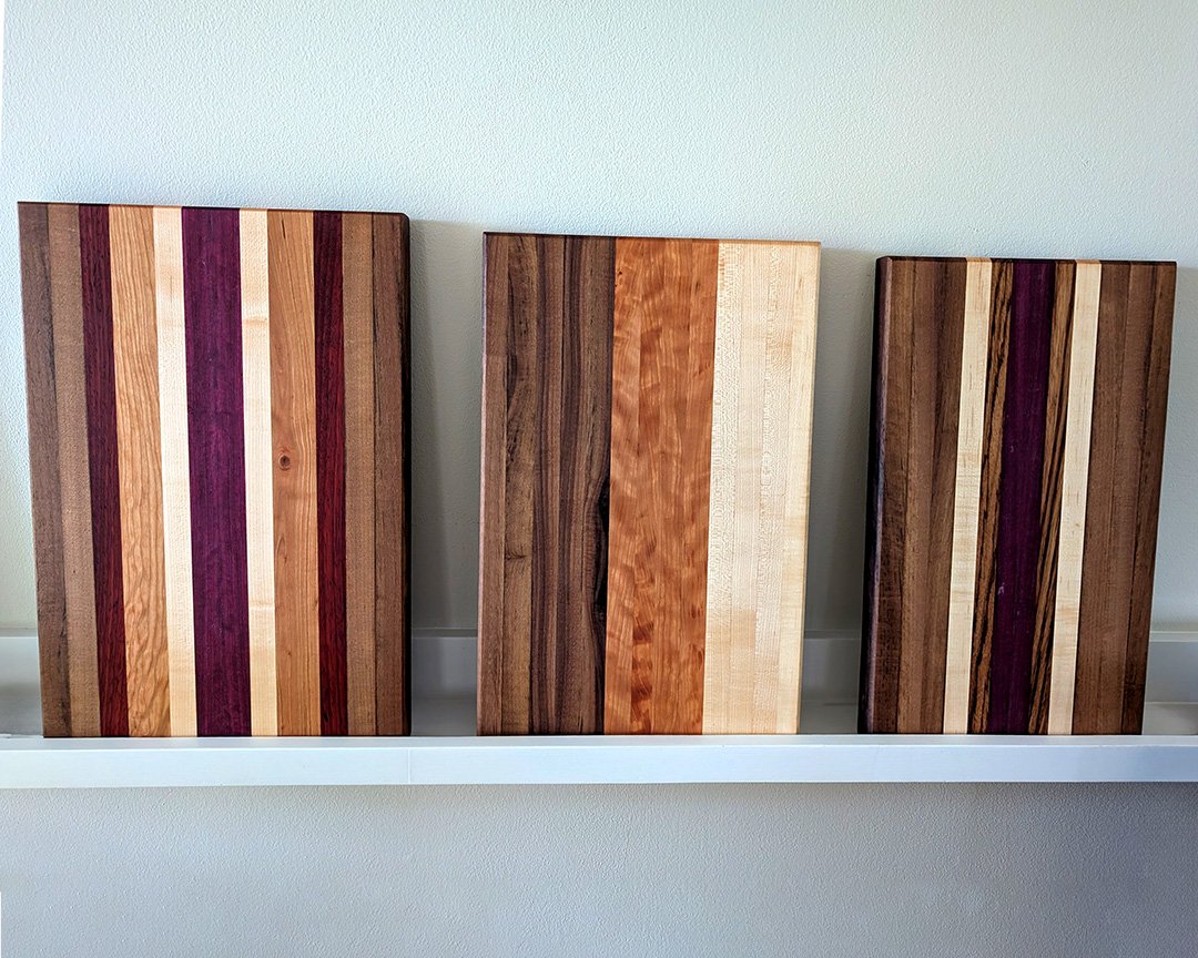 Just THREE spots left in Make a Cutting Board, our evening woodworking class on February 12-13! You&rsquo;ve seen them being made on Instagram and TikTok. You&rsquo;ve drooled over them at your friends&rsquo; houses. Now is your chance to take home a