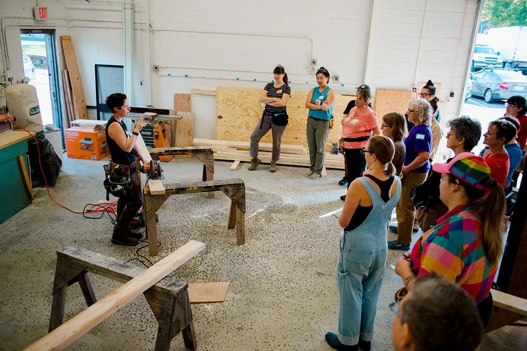 We don't talk enough about the life transitions that bring people to carpentry. Grief is a big one. 

Many students come to us after losing a loved one, suddenly responsible for a home that needs a LOT of work or a garage full of tools they don&rsquo