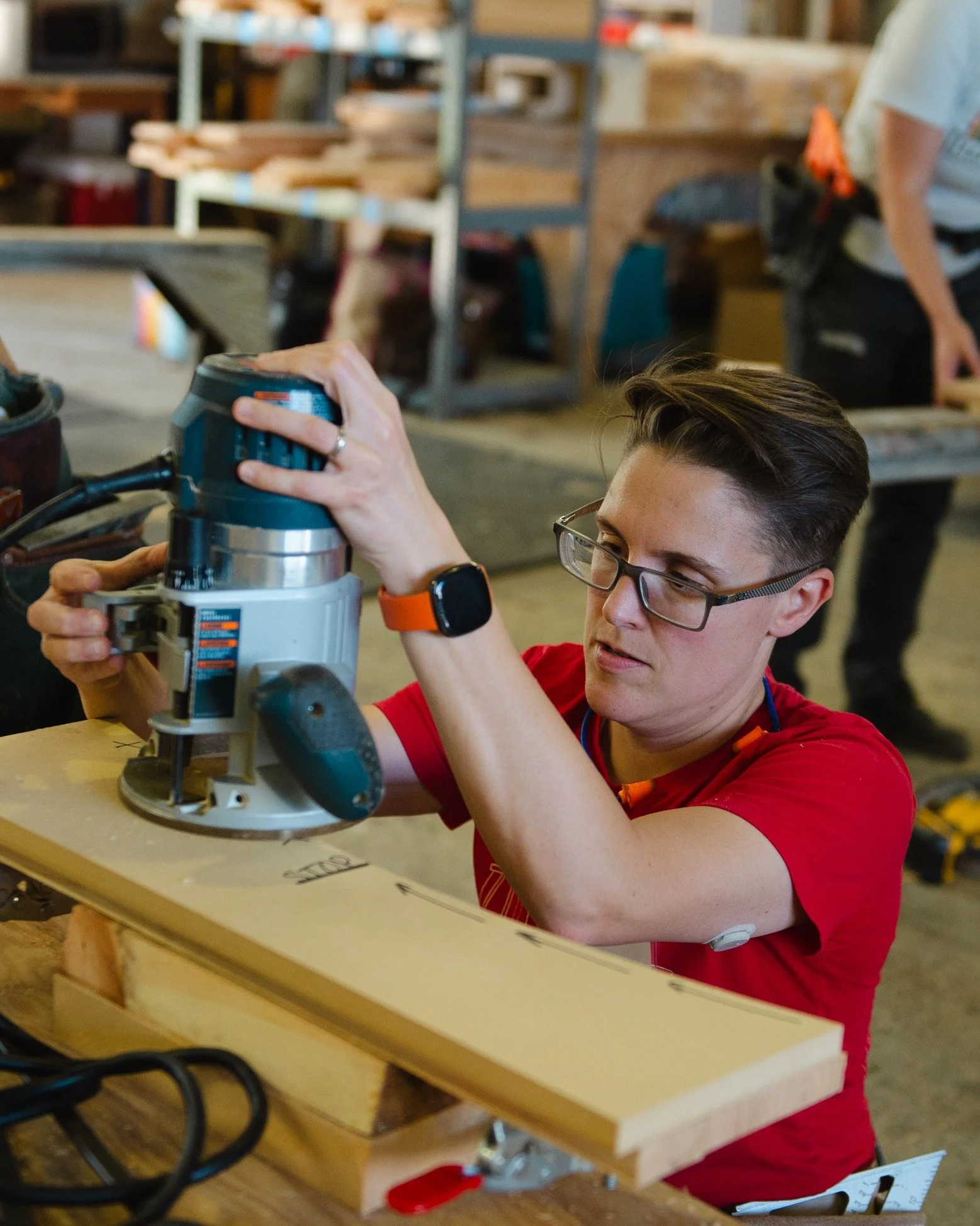 The router can totally change the way you work! From clean edges and profiles to precise, repeatable shapes and joinery, this is one of the most versatile tools out there! And you don't need a whole wood shop to store it - it's powerful but compact.
