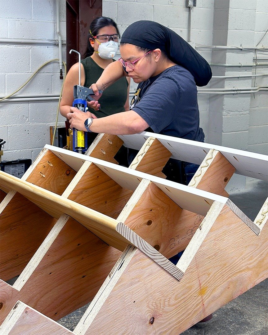 Last year, students built the staircase in the Hammerstone shop. This year, we&rsquo;ll work on a real-life project to replace an outdated, unsafe staircase with new sturdy stairs that will help an older family member age in place!

SIGN UP: hammerst