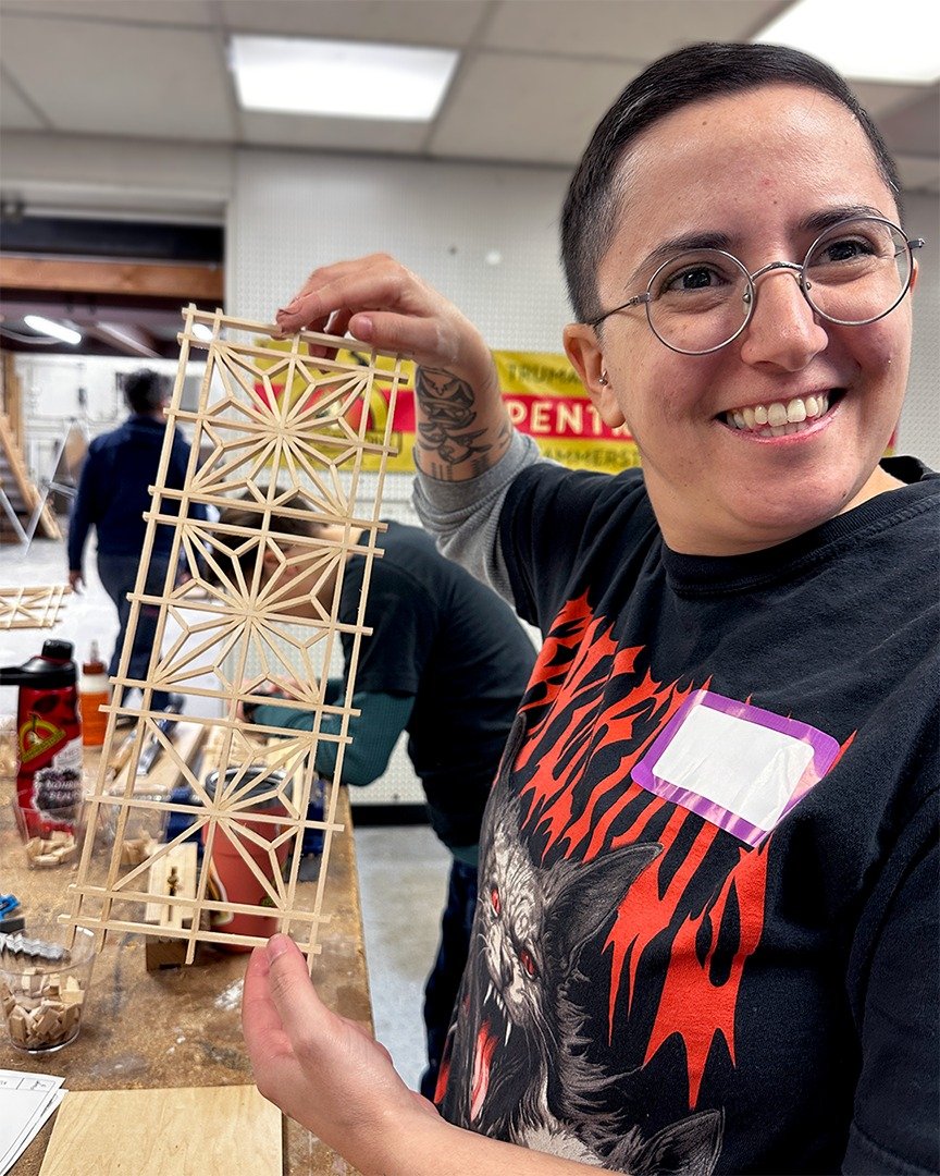 FILLING FAST! Kumiko on April 23-24 -- It's time to unplug and immerse yourself in the precision and beauty of Kumiko, a traditional Japanese woodworking technique. Using hand tools and specialty jigs, you&rsquo;ll craft a stunning decorative panel c