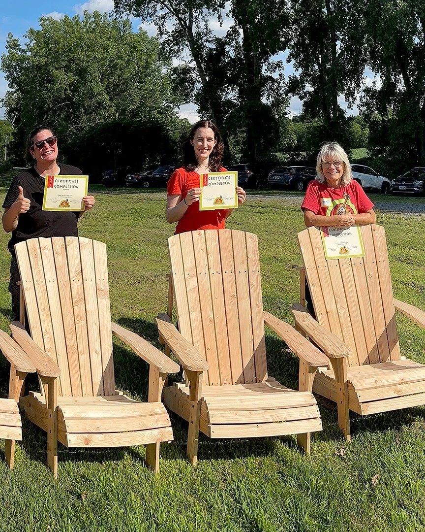 *UPDATE: June is FULL, July is over half full ⚠️ Sign up today if you want to build an ADK chair this year!*

There&rsquo;s nothing like watching the summer sunset from an Adirondack chair you built yourself. Create a timeless piece of outdoor furnit