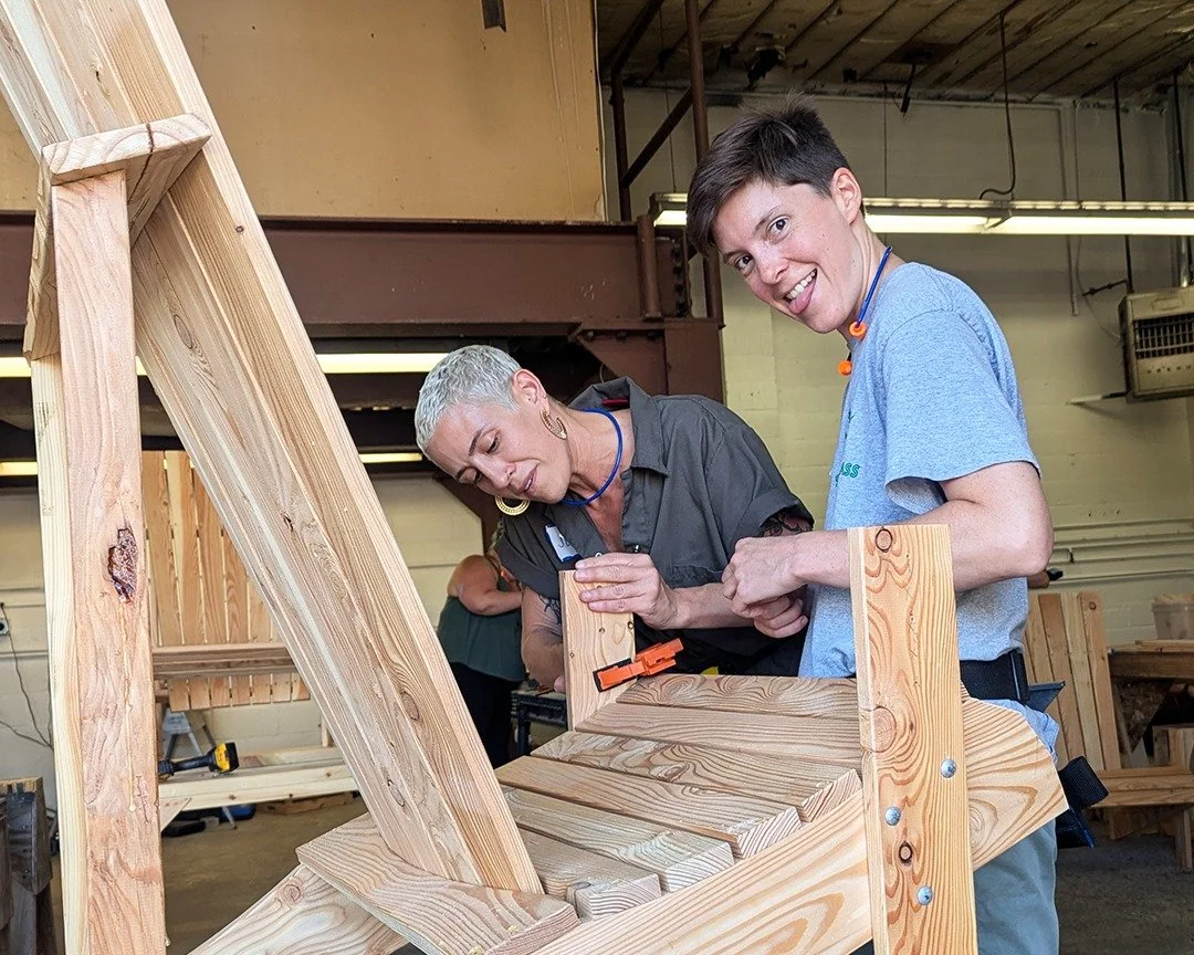 Have you ever built something with your mom? Partner? Sibling? Some say practicing carpentry is like riding a tandem bike with someone...it's a "relationship accelerator" that quickly amplifies the current state of a partnership! It can mak