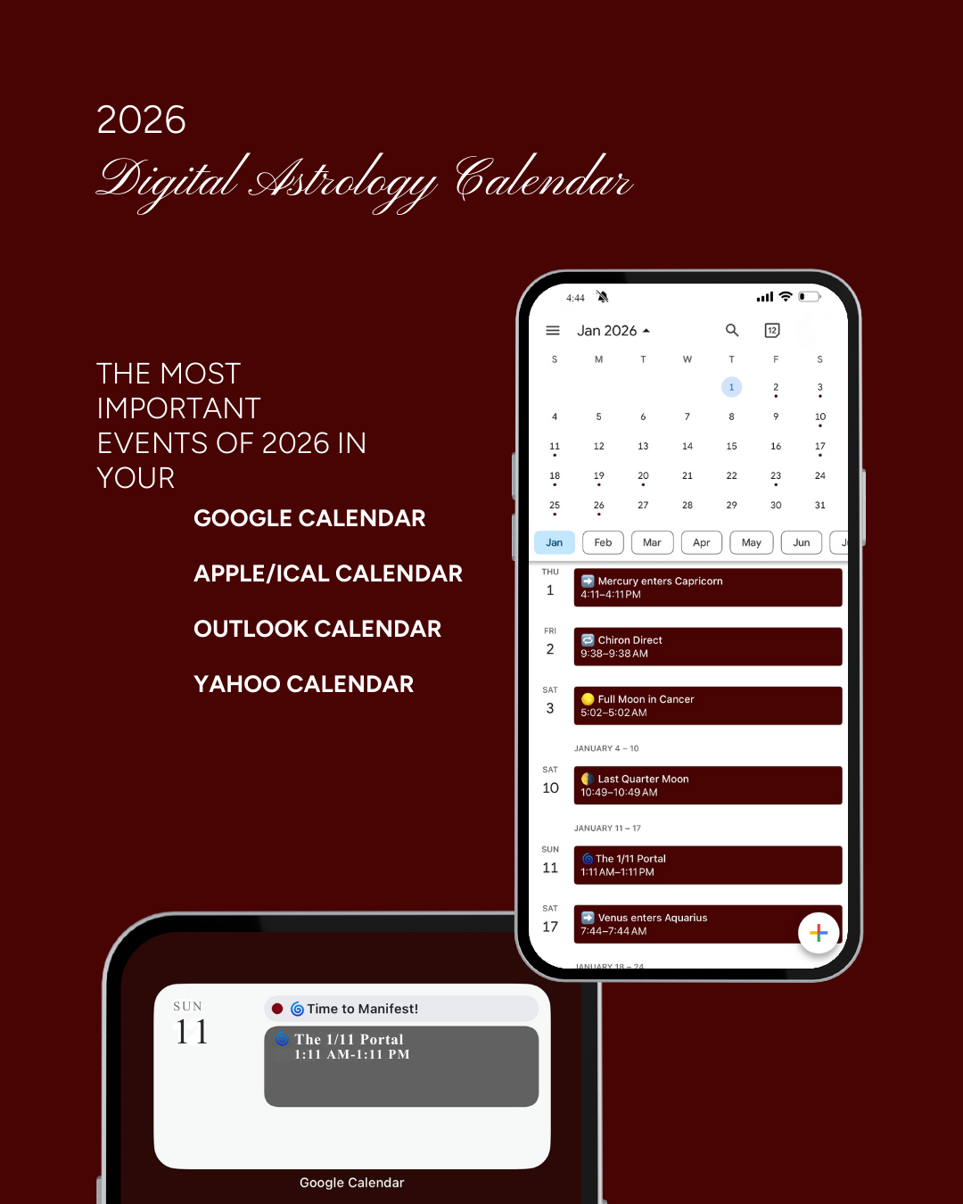 THE 444 DIGITAL ASTROLOGY CALENDAR