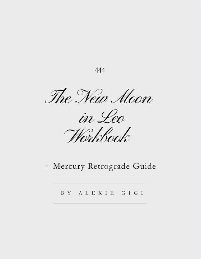 The New Moon in Leo Workbook