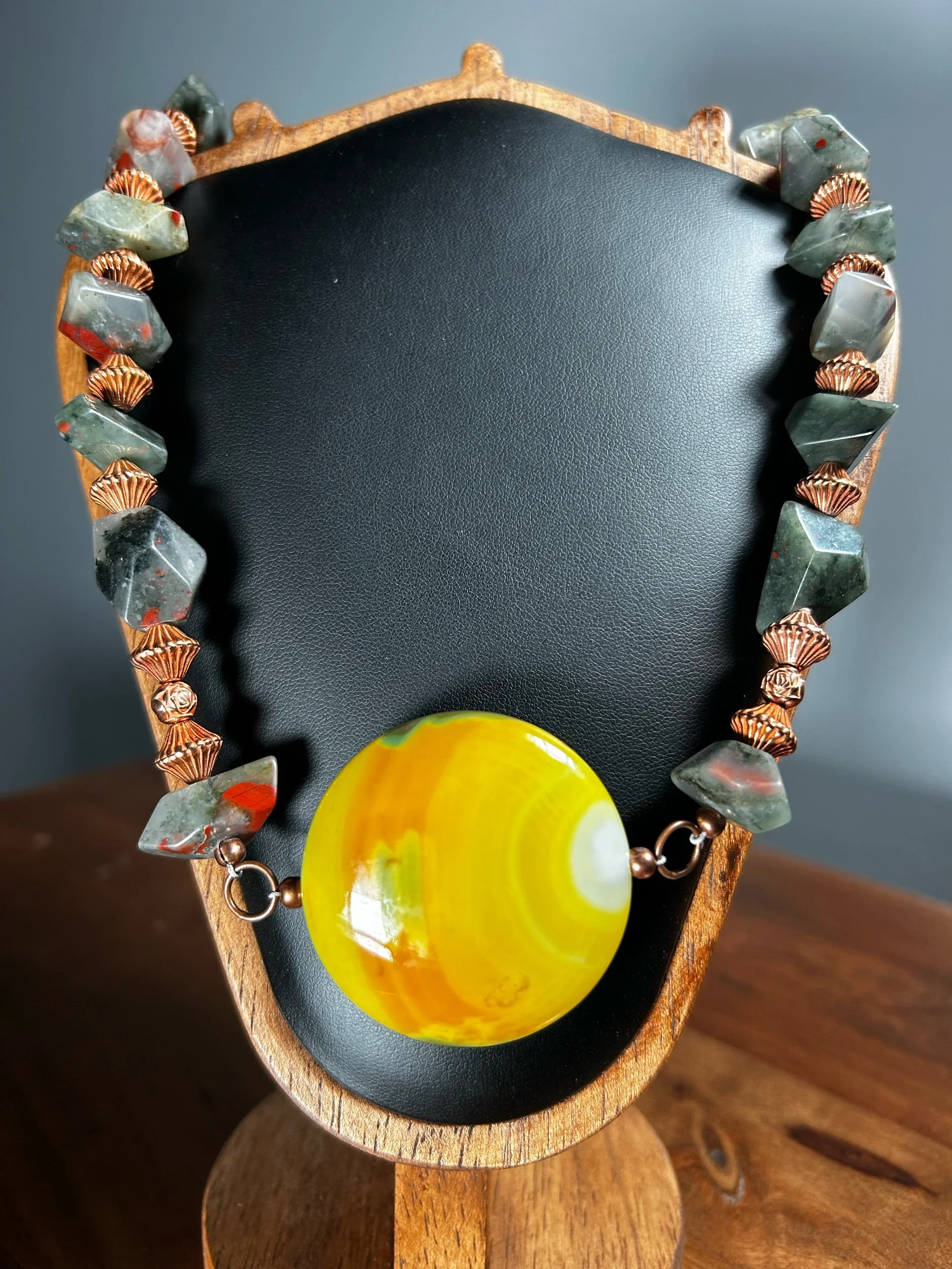 Banded Agate & Bloodstone Crystal
