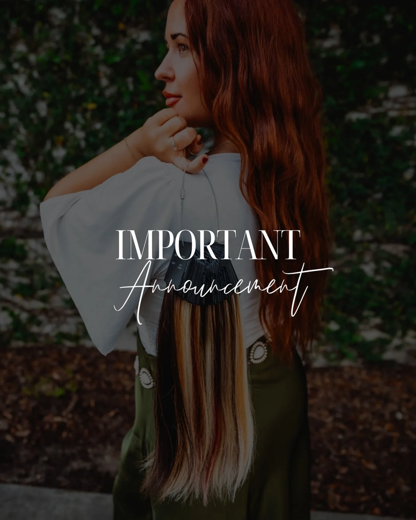 🚨Important Announcement 🚨for all of my current clients &mdash;-
I will be out of the salon the ENTIRE month of March. 
I will be returning April 1st. 
If you are needing to book an appointment for the month of April, please reach out or book direct