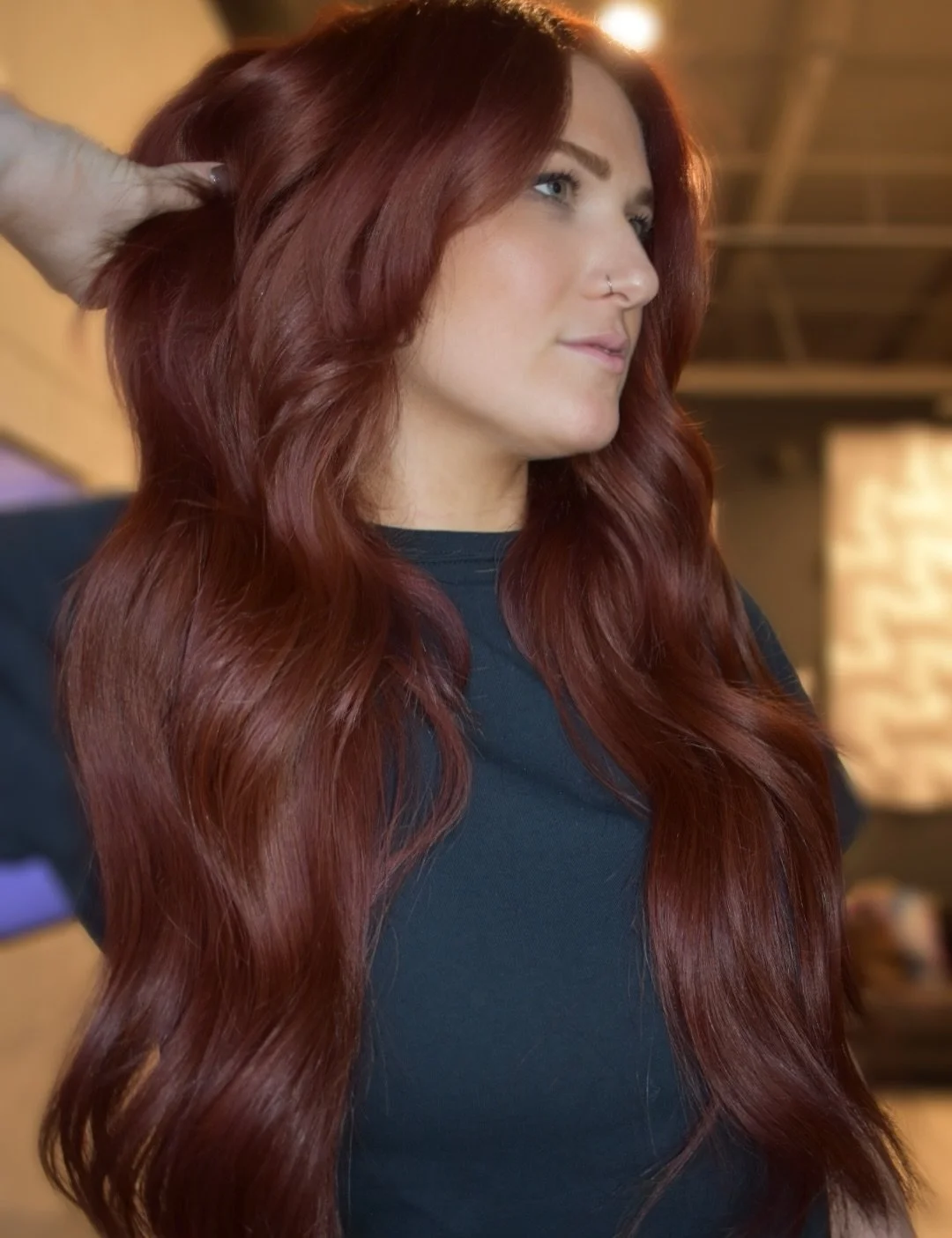 I&rsquo;m never getting over these red &amp; copper bombshells I&rsquo;ve been creating recently! 🔥 like someone plsssss try and put out my fire because a gurl is getting out of hand 👏🚨🧯🚒 #orlandohair #orlandosalon #orlandoextensions