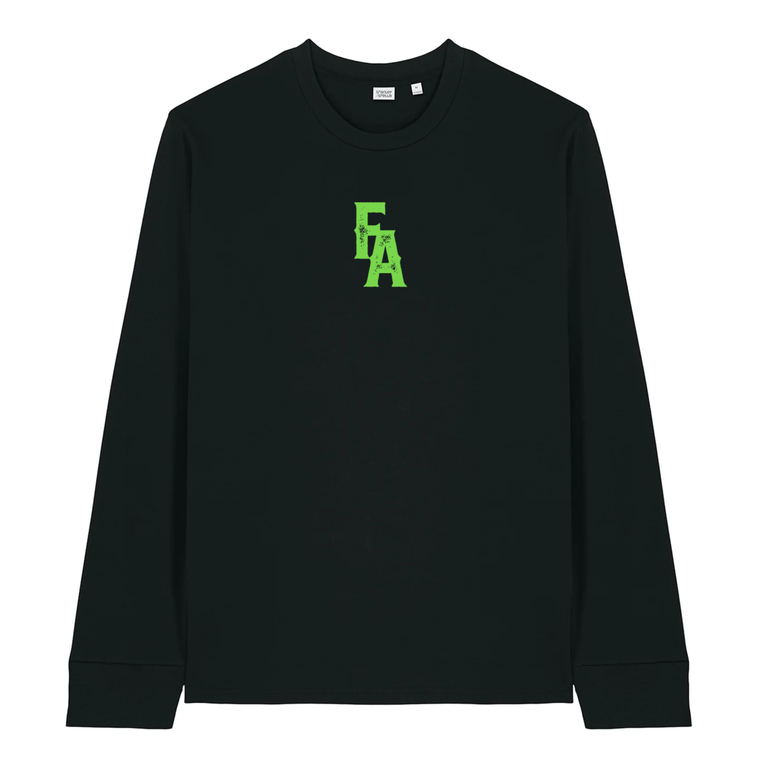 Long Sleeve_Black_GreenFA_Center.png